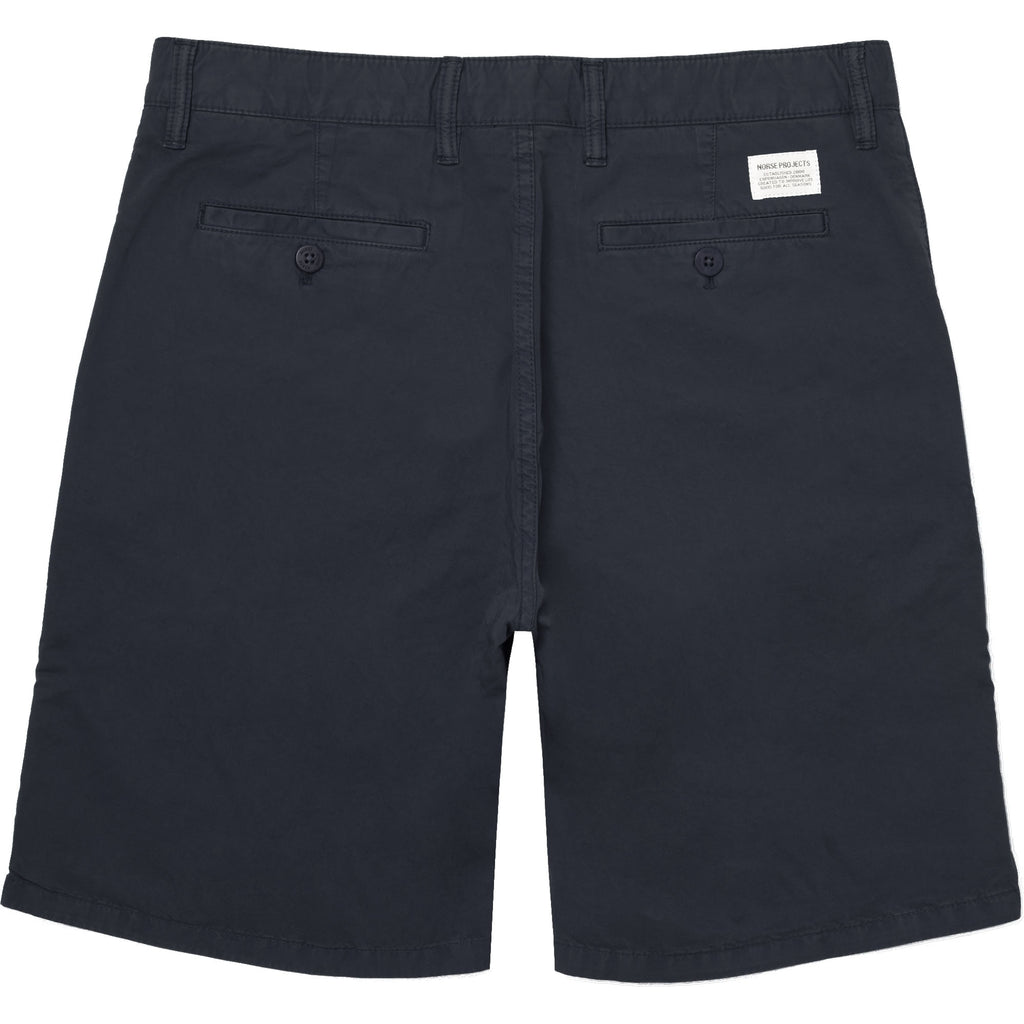 Norse Projects Dark Navy Aros Light Twill Shorts