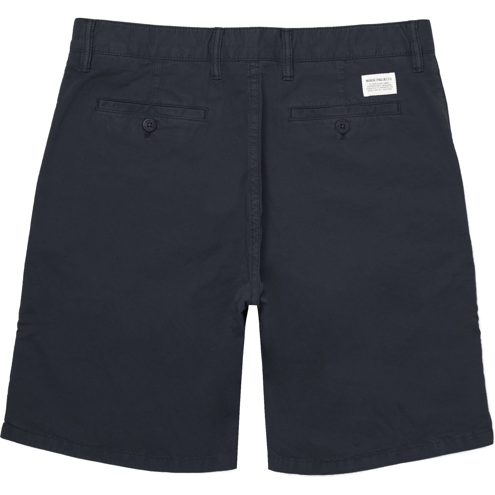 Norse Projects Dark Navy Aros Light Twill Shorts