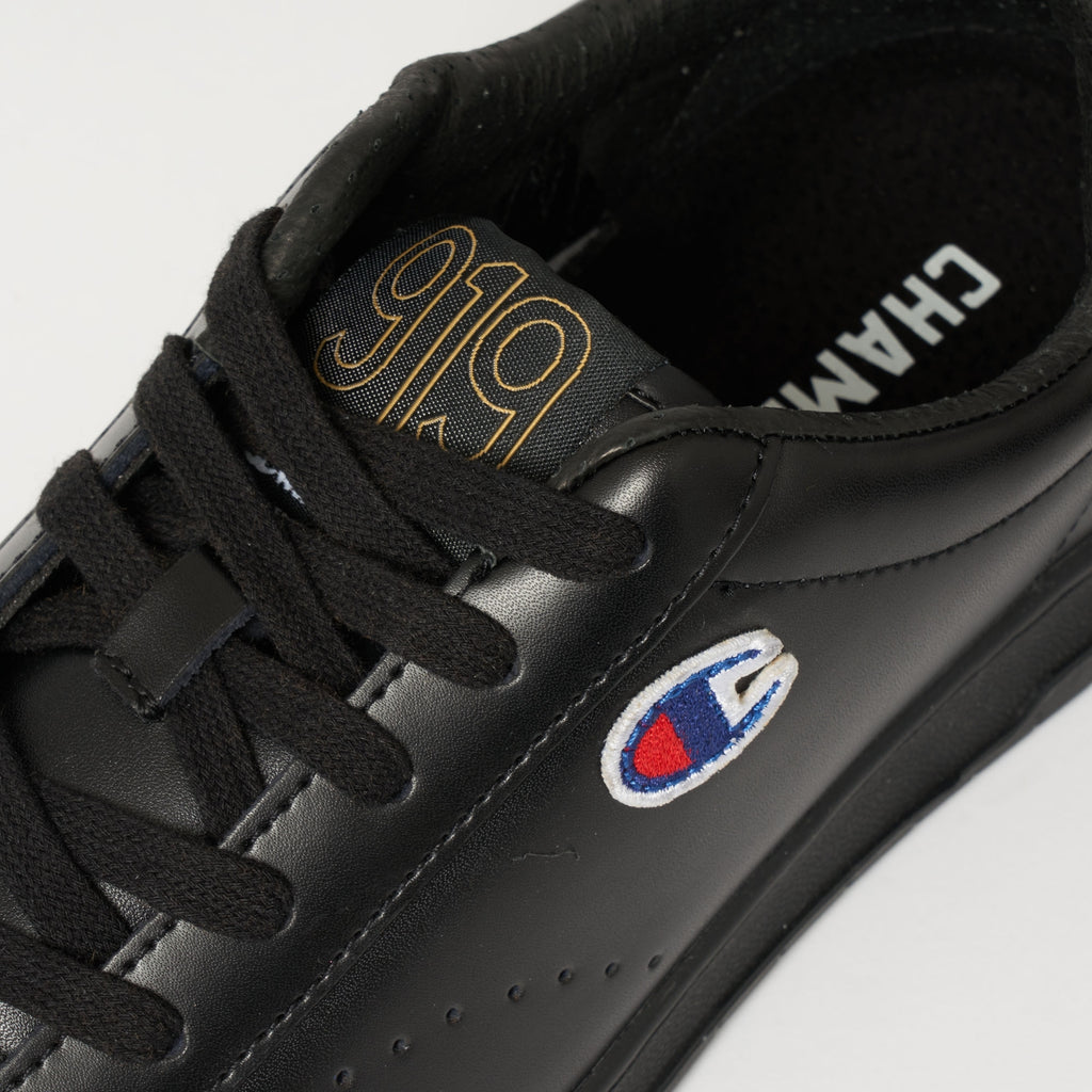Champion 919 Low Top 'C' Patch Trainers - Black