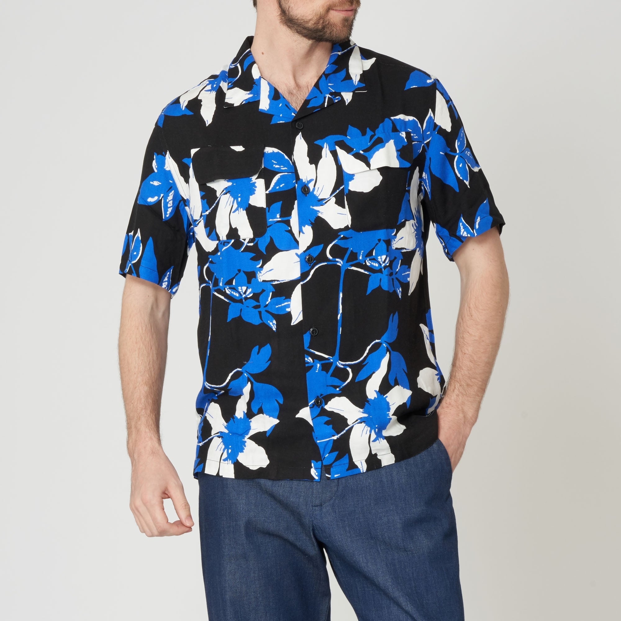 Edwin Rayon Blue Garage Shirt