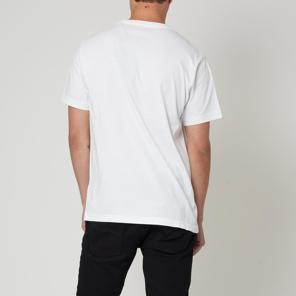 Maharishi White Tiger Stencil T-Shirt