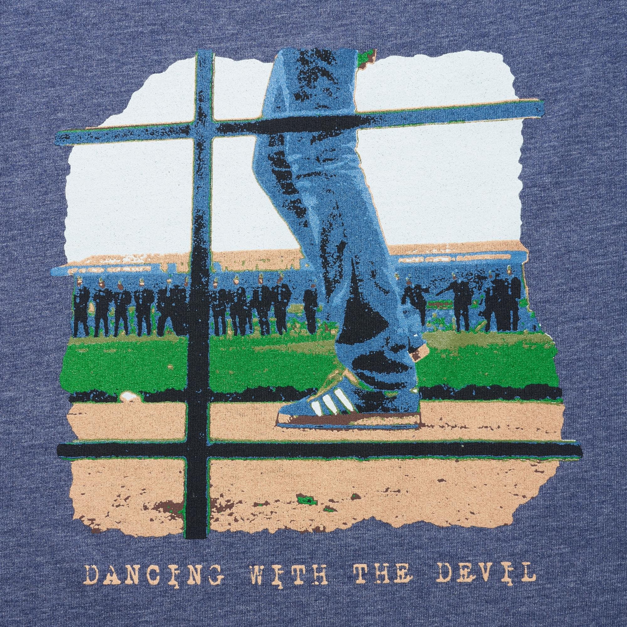 80's Casuals Blue Marl Dancing With The Devil T-Shirt