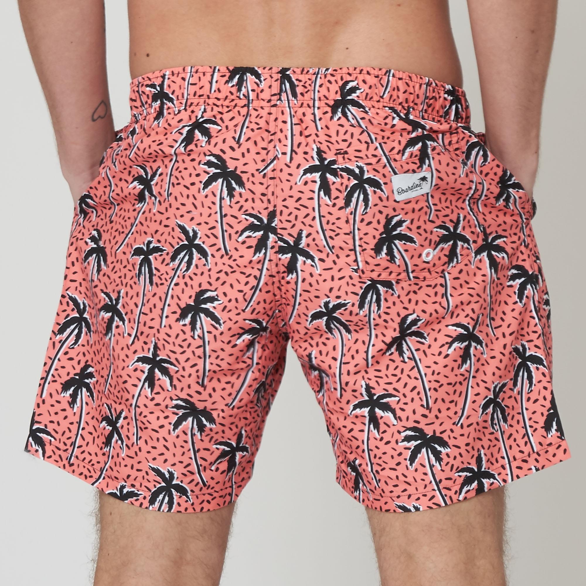 Boardies® Red Flair Palm Swim Shorts