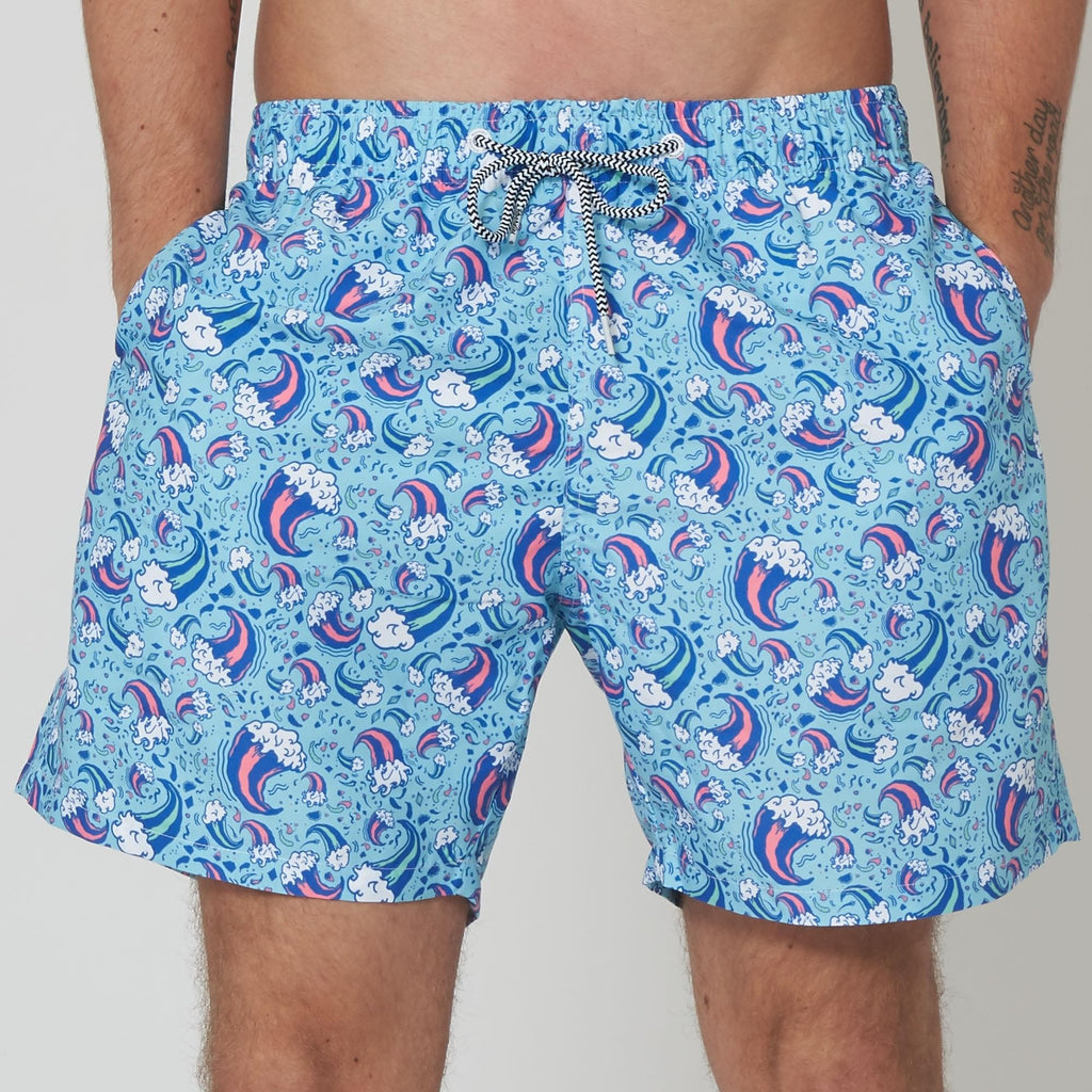 Boardies® Wavey Dayz Mid Length Swim Shorts