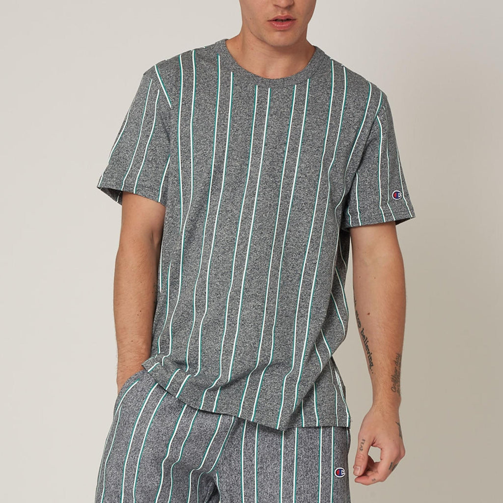 Champion Grey Stripe Crew Tee