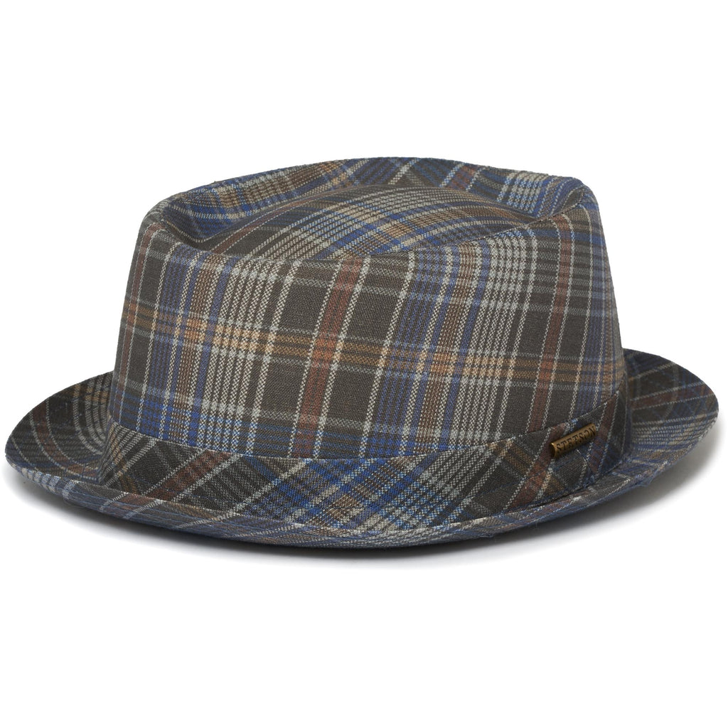 Stetson Hats Checked Pork Pie Hat