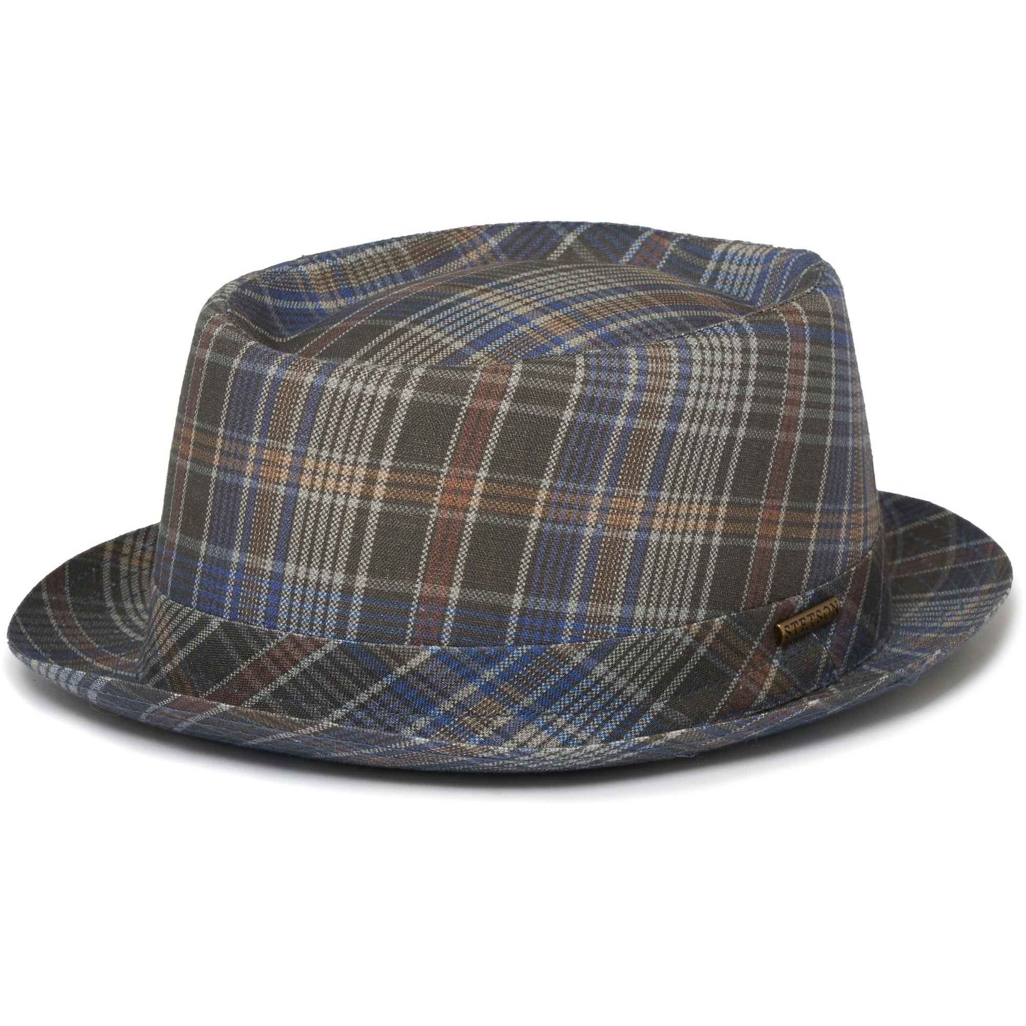 Stetson Hats Checked Pork Pie Hat