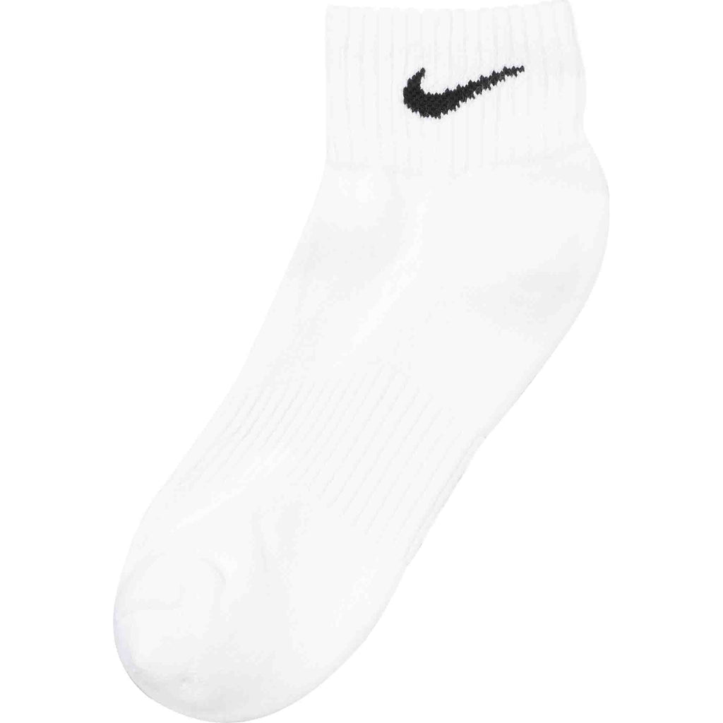 Nike White Cushion Quarter Ankle Socks - 3 PK