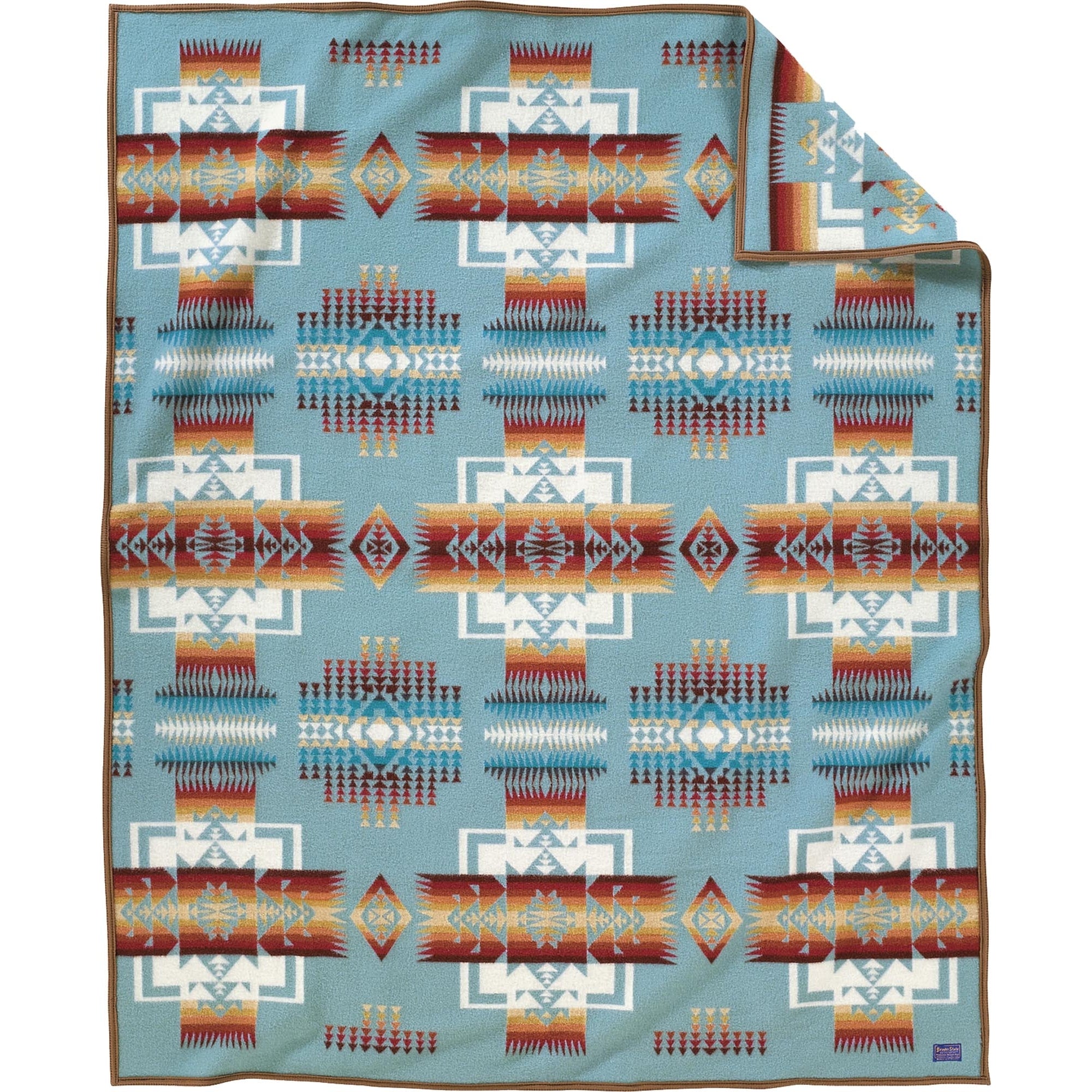 Pendleton Woolen Mills Chief Joseph Blanket - Aqua