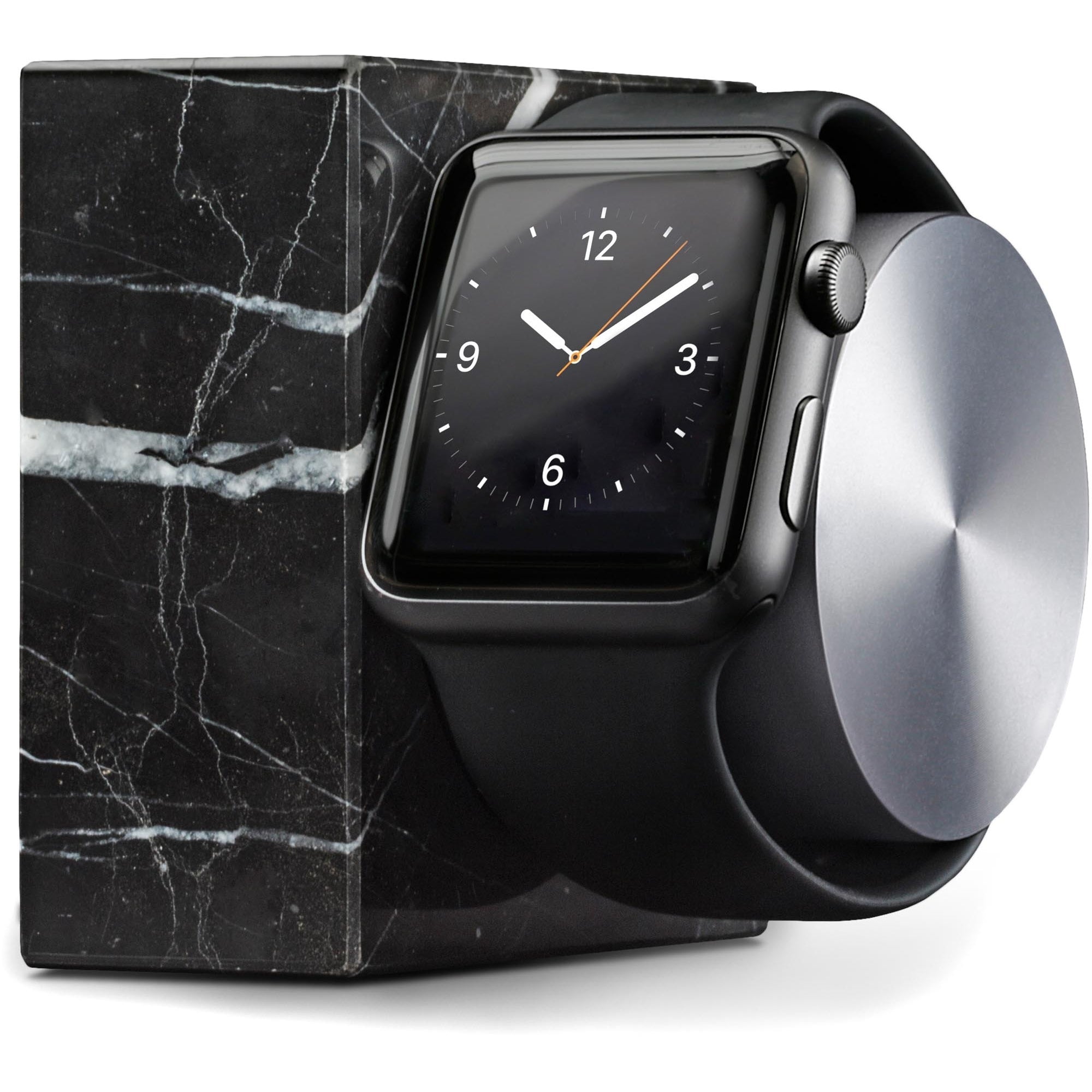 Native Union Black Marble Dock For Apple Watch