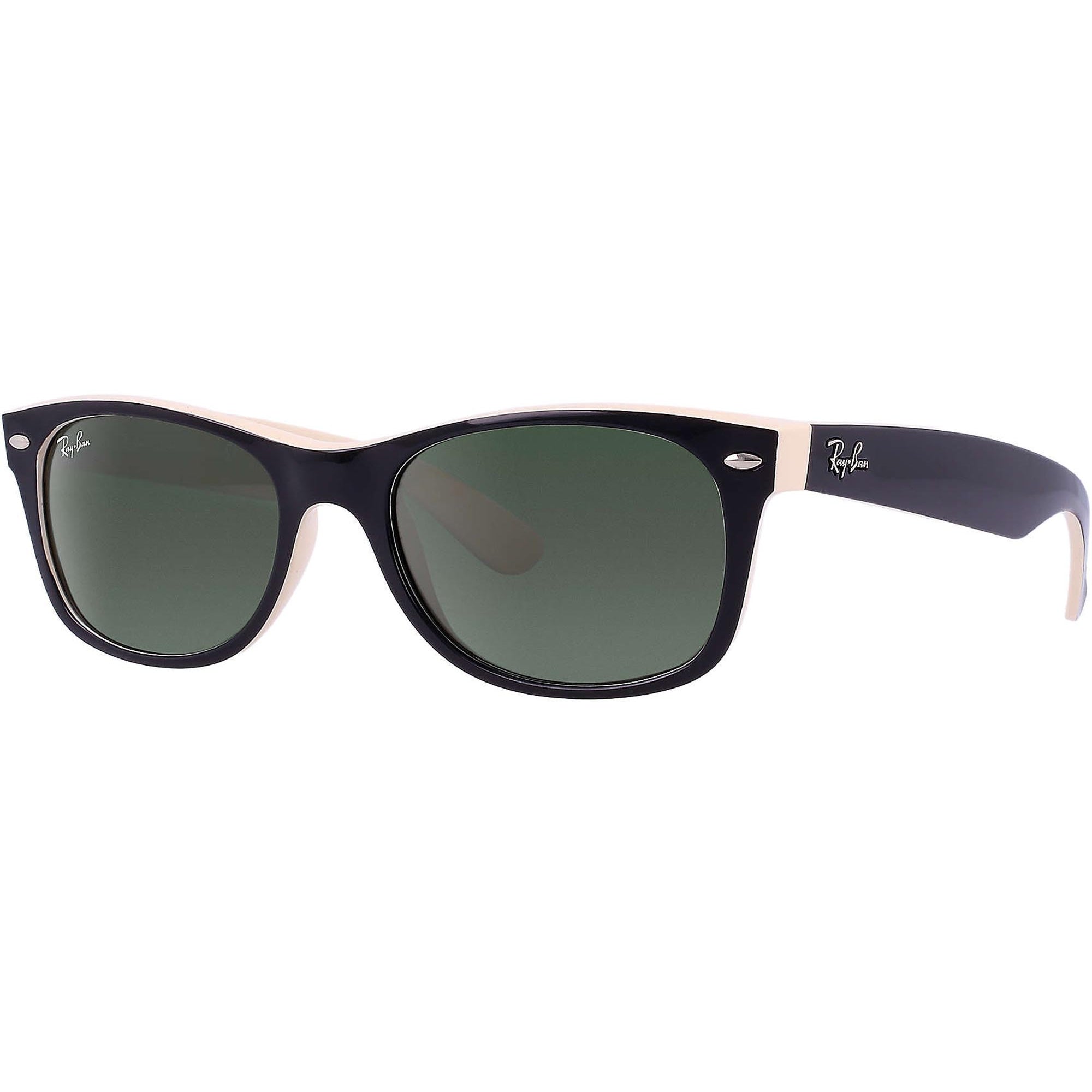 Ray Ban Black & Light Brown New Wayfarer Colour Mix - Classic G-15 Lenses