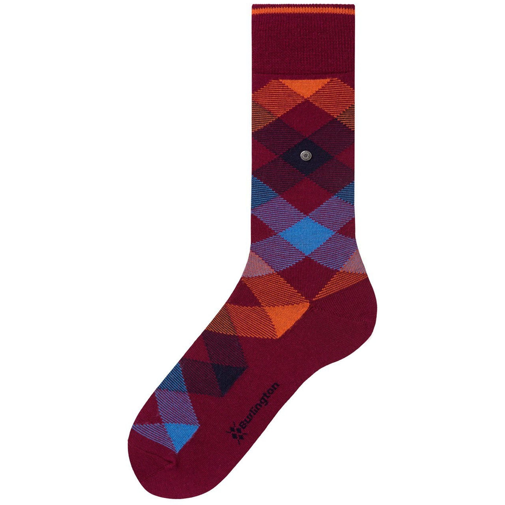 Burlington Socks Burgundy Newcastle Socks