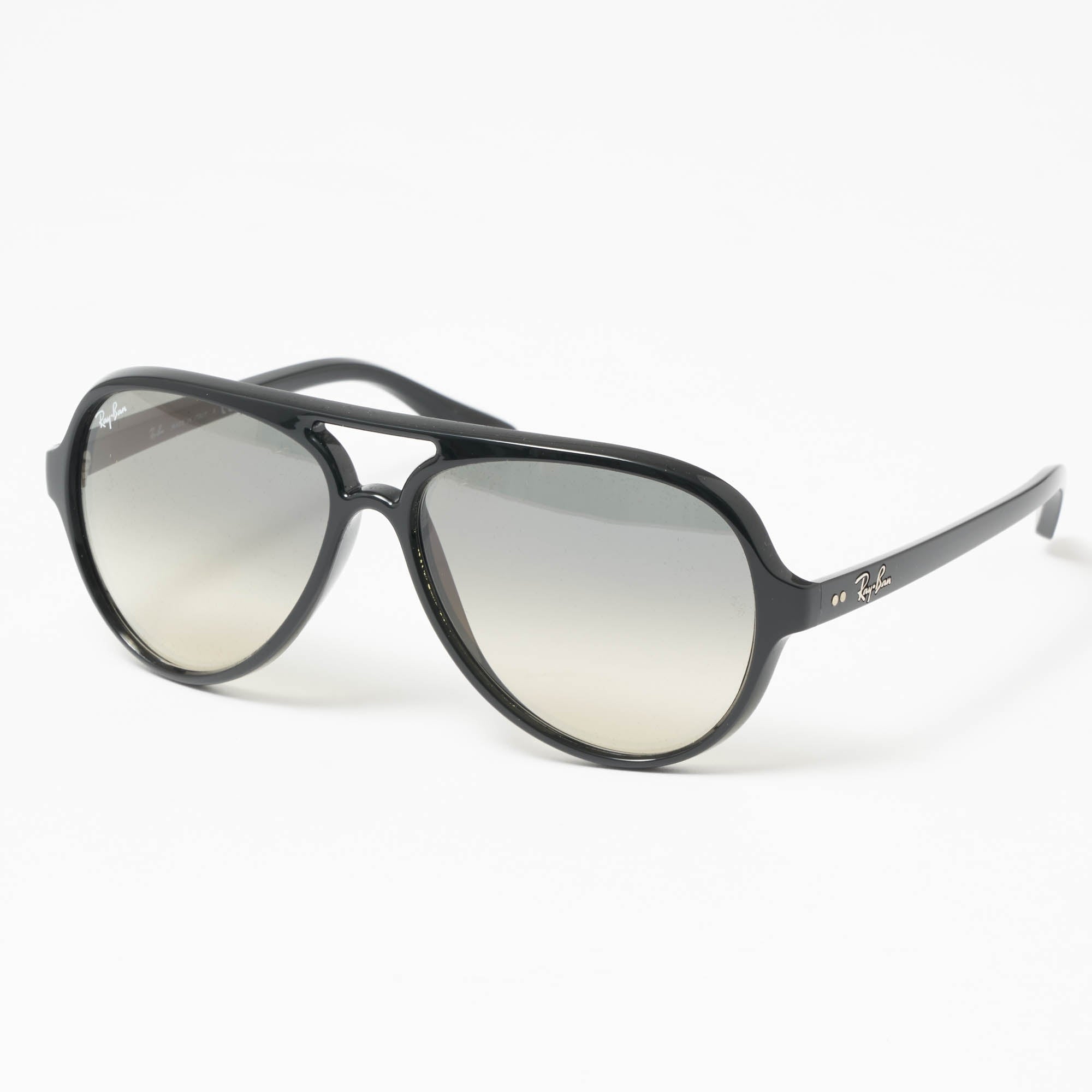 Ray Ban Black Cats 5000 Classic Sunglasses - Light Grey Gradient Lenses