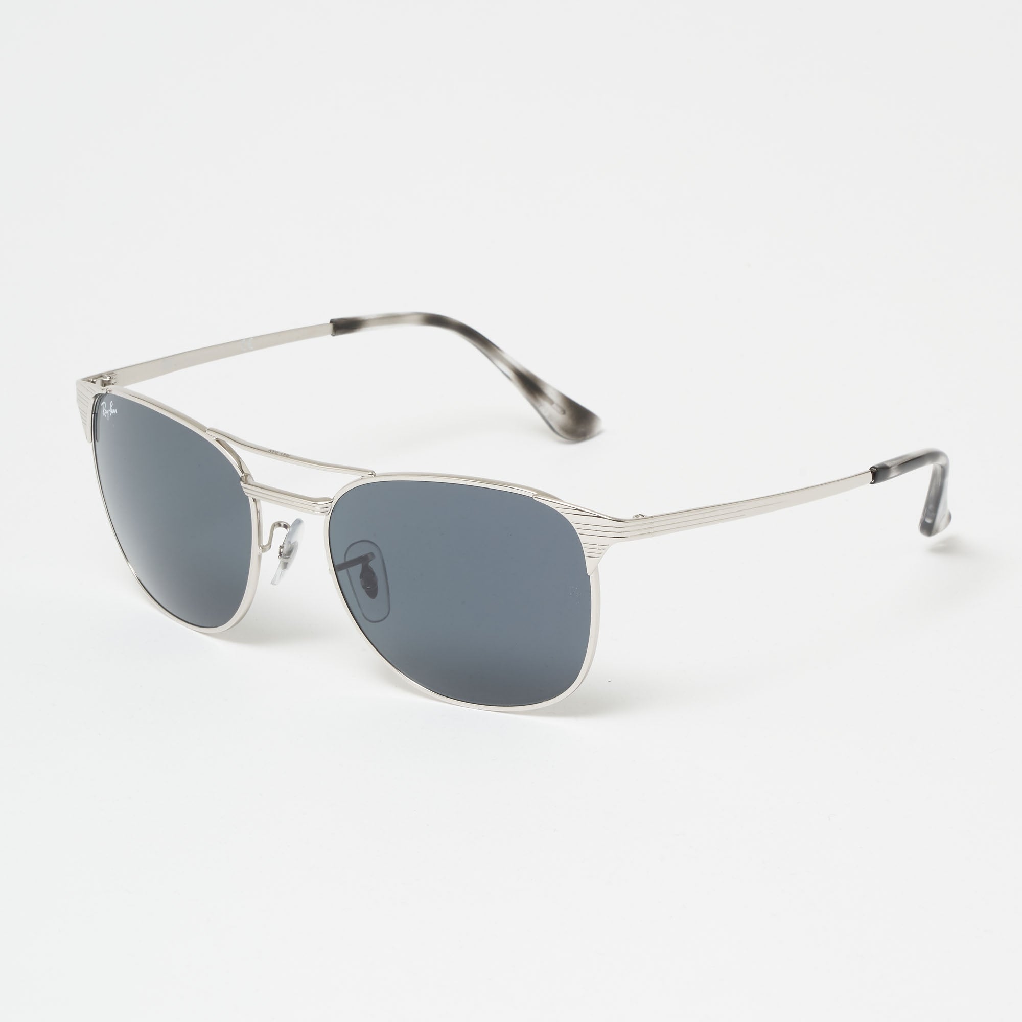 Ray Ban Chrome Signet Sunglasses - Blue/Gray Classic Lenses