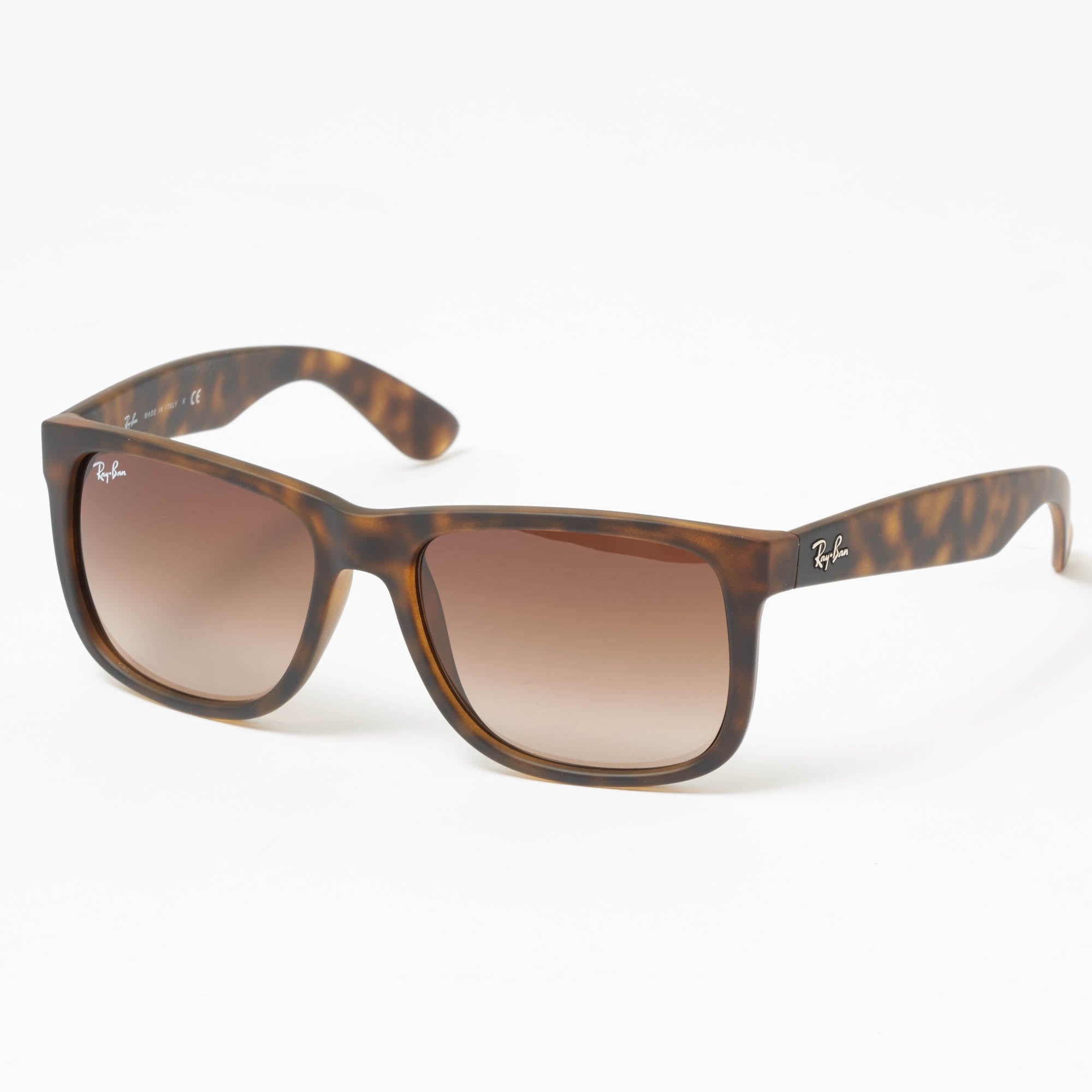 Ray Ban Tortoise Justin Sunglasses - Brown Gradient Lenses