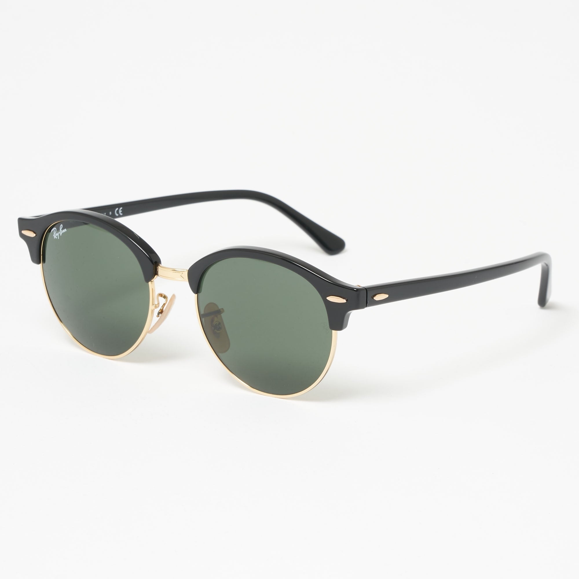 Ray Ban Black Classic Clubmaster Sunglasses - Classic G15 lenses