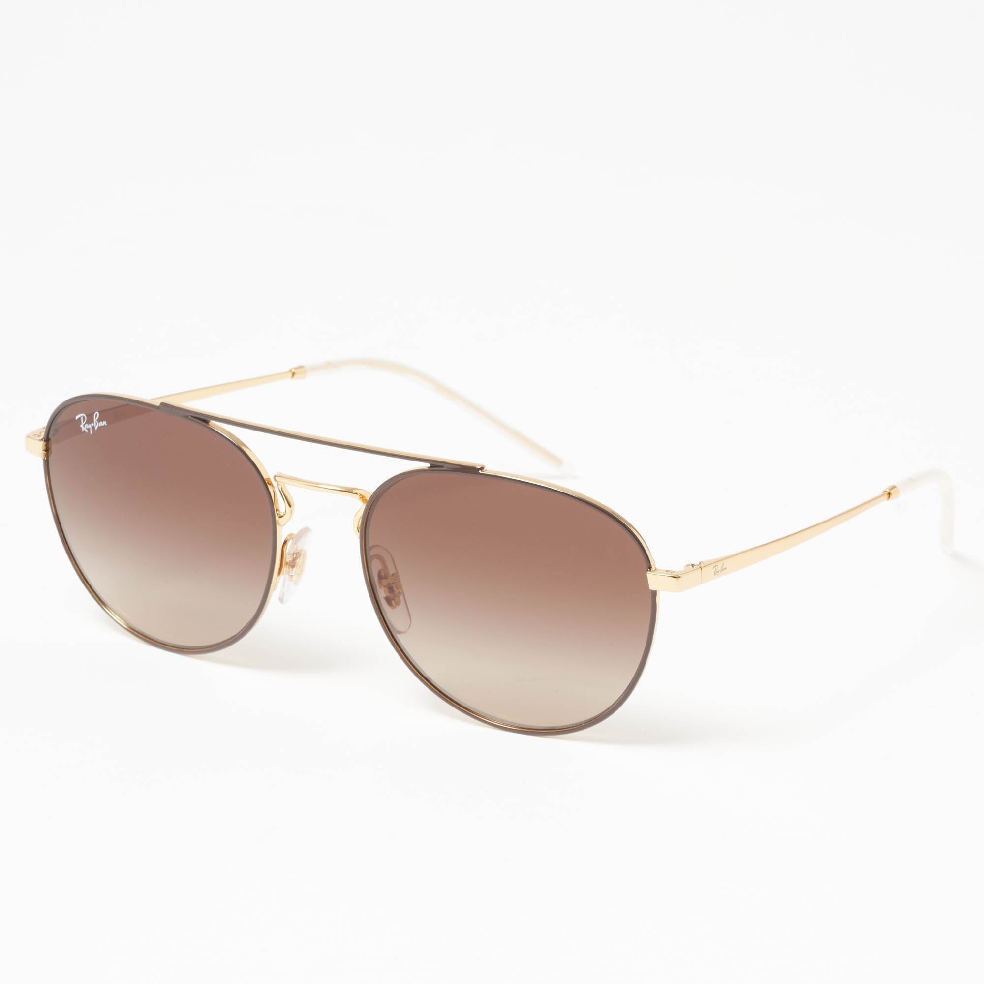 Ray Ban Gold RB3589 Sunglasses - Brown Gradient Lenses