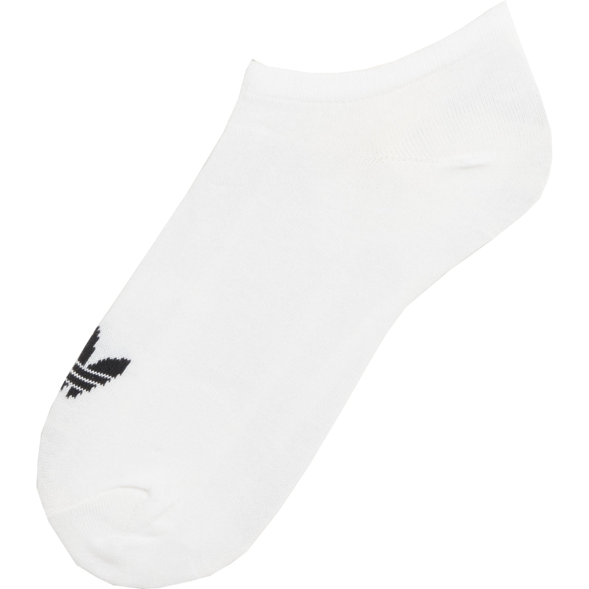 Adidas Originals White Trefoil Liner Socks - 3PK
