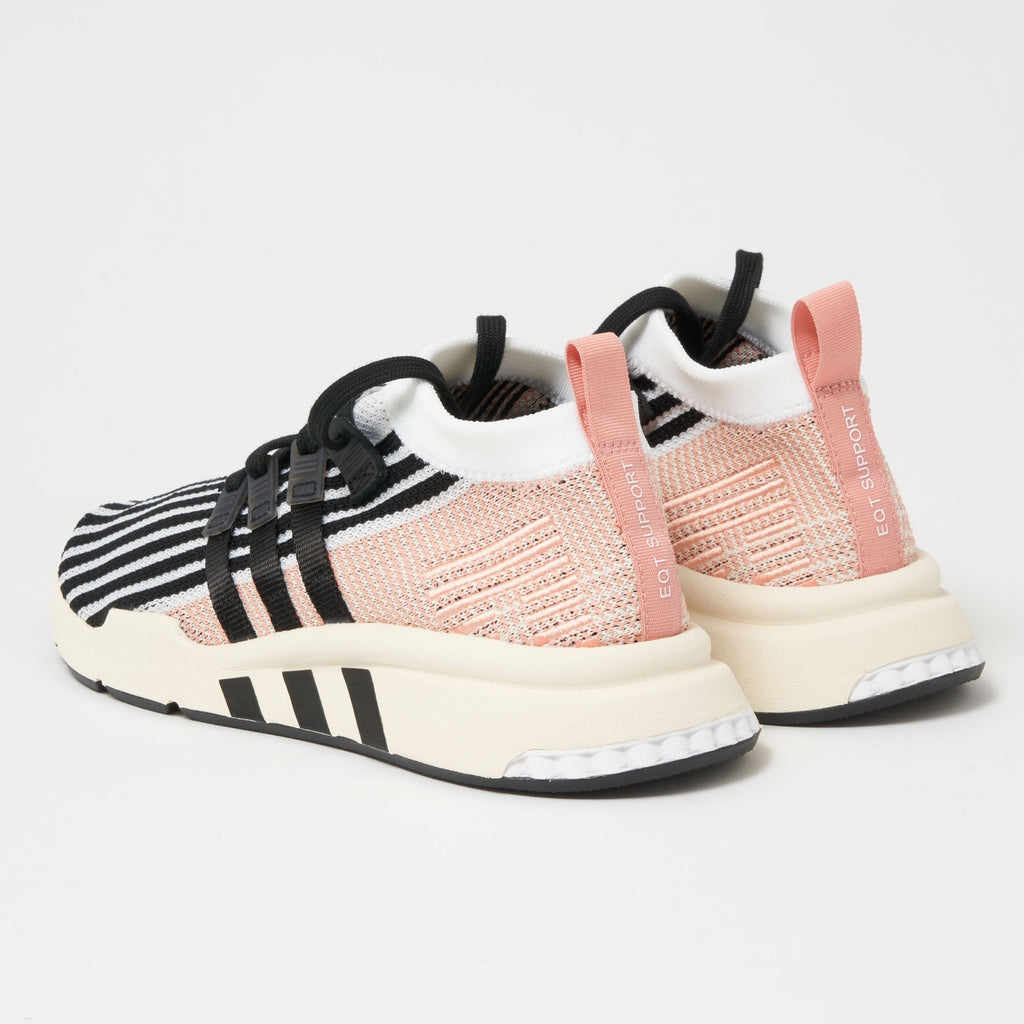 Adidas Originals EQT Support Mid ADV Primeknit - FTWR White, Core Black & Trace Pink