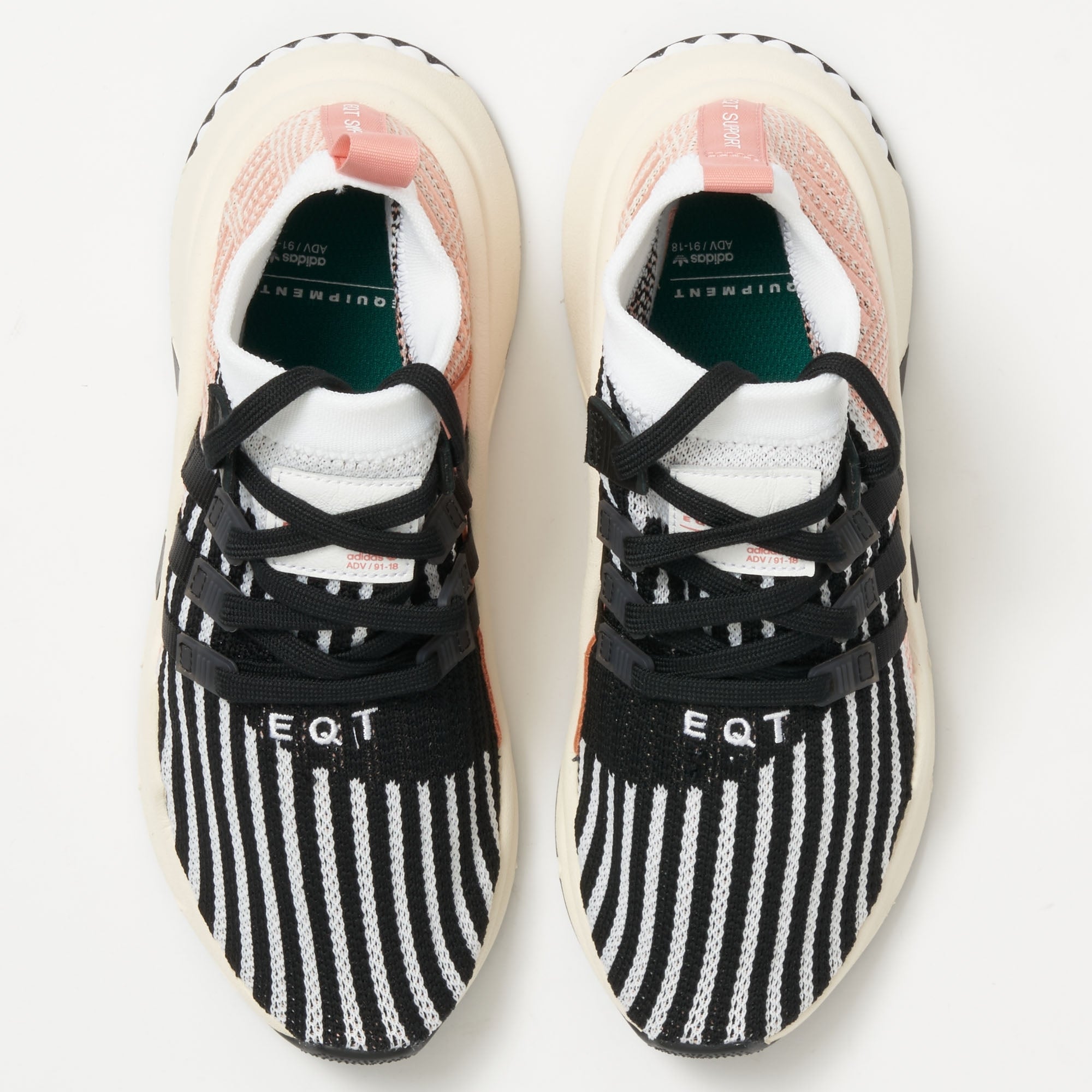 Adidas Originals EQT Support Mid ADV Primeknit - FTWR White, Core Black & Trace Pink