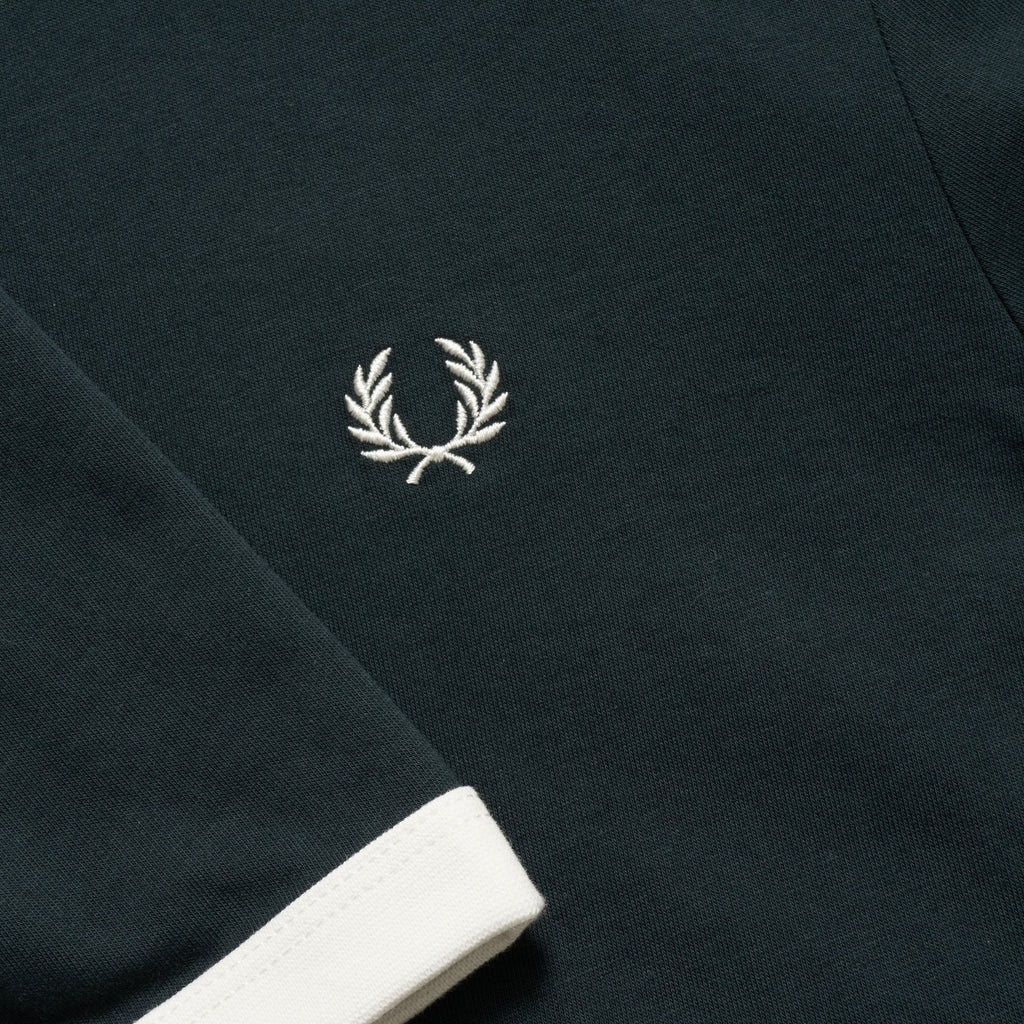 Fred Perry Tonal Ringer T-Shirt - Dark Emerald