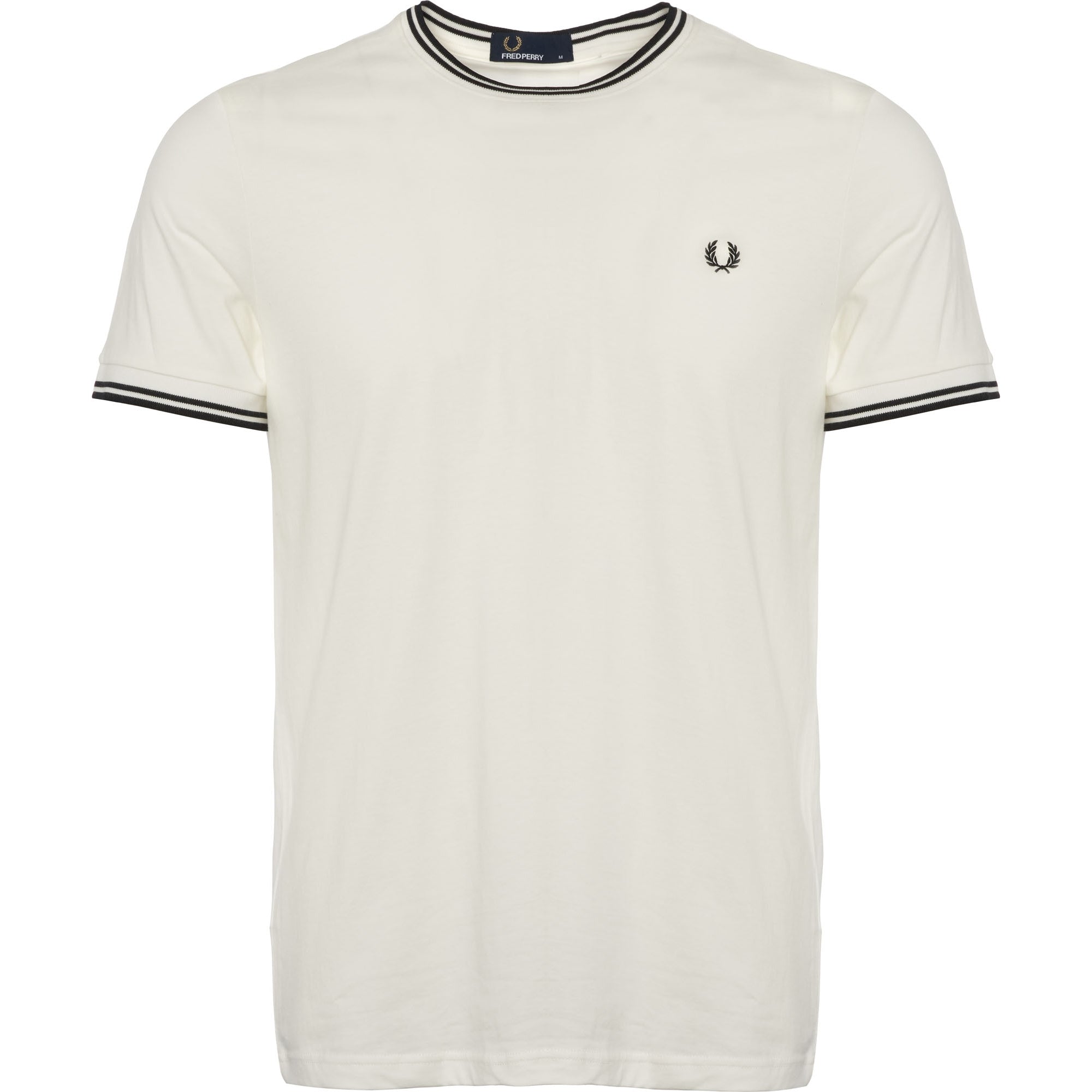 Fred Perry Twin Tipped T-Shirt - Snow White