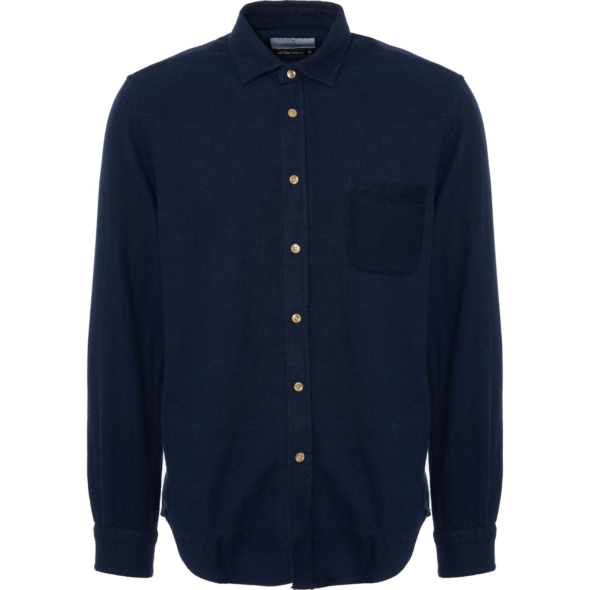 Portuguese Flannel Teca Shirt - Navy