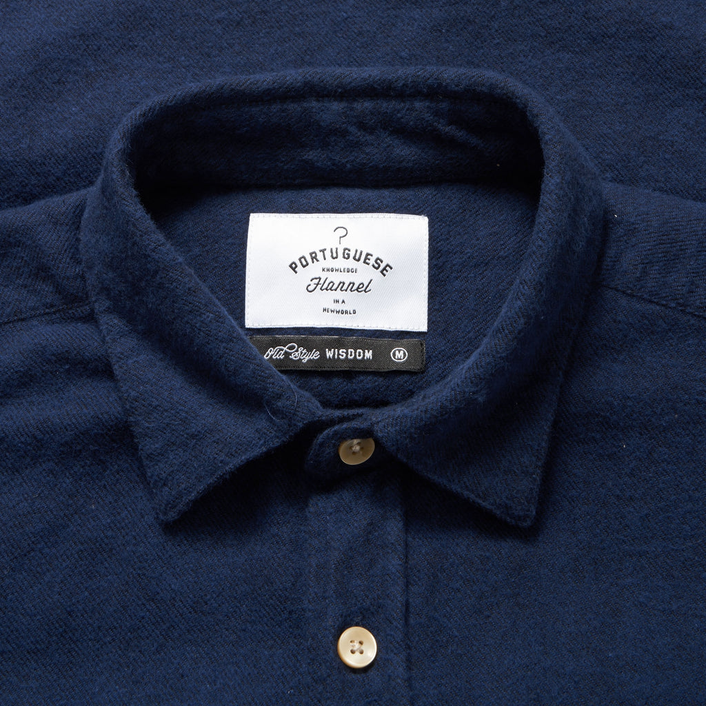 Portuguese Flannel Teca Shirt - Navy