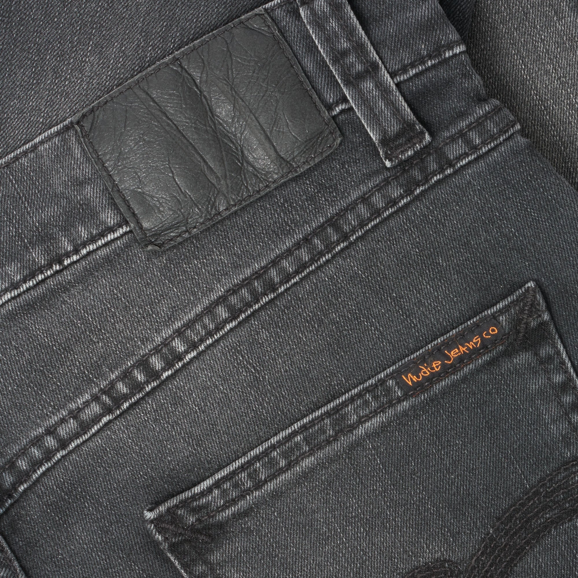 Nudie Jeans Lean Dean Denim Jeans - Mono Grey