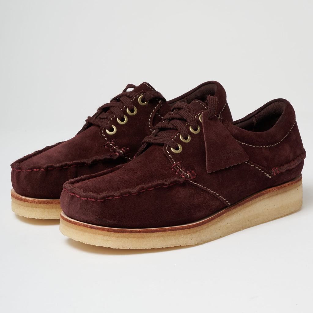 Clarks Originals Wallace Shoes - Burgundy