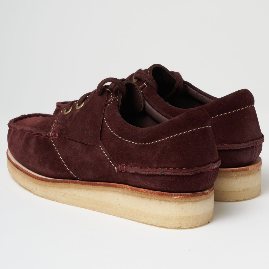 Clarks Originals Wallace Shoes - Burgundy