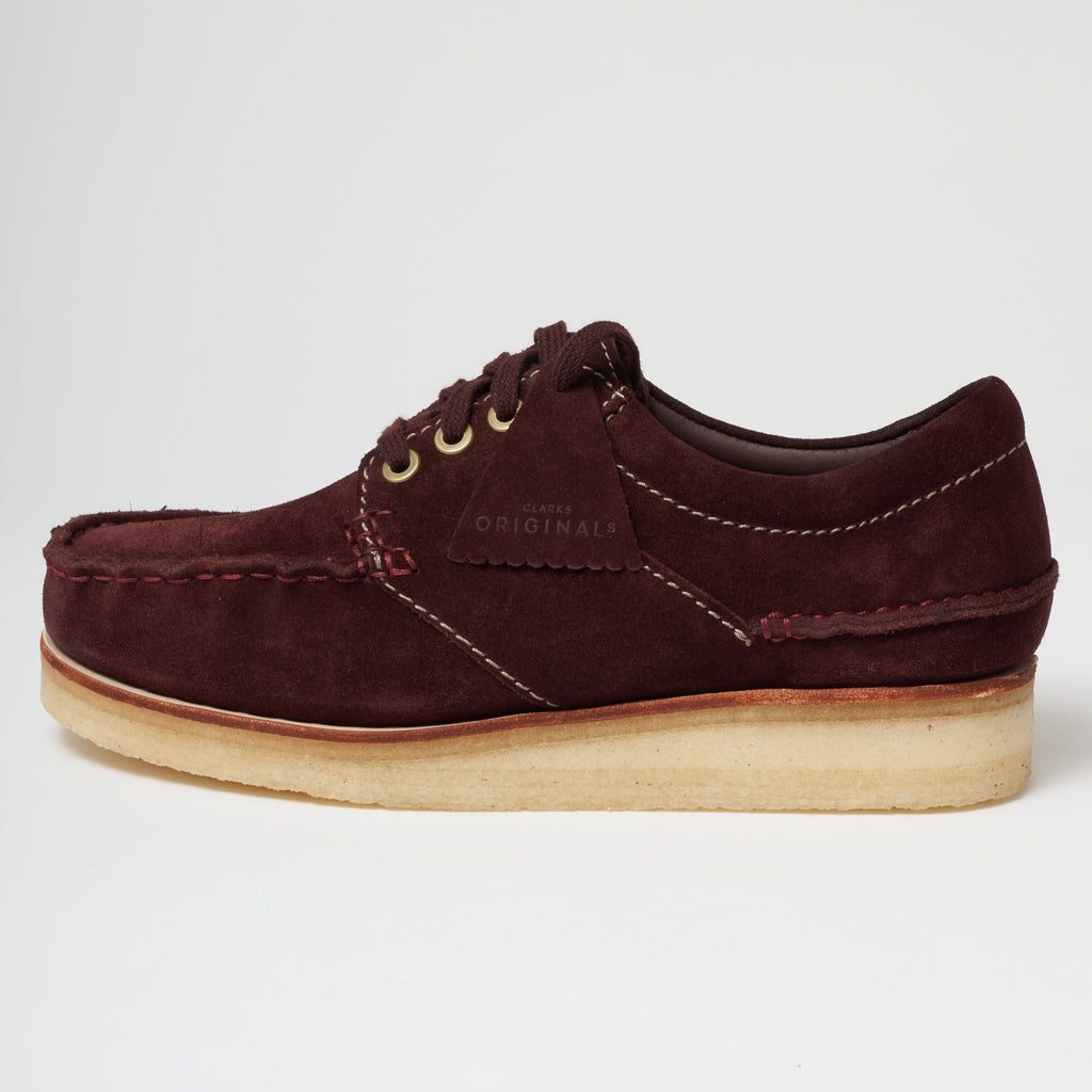 Clarks Originals Wallace Shoes - Burgundy