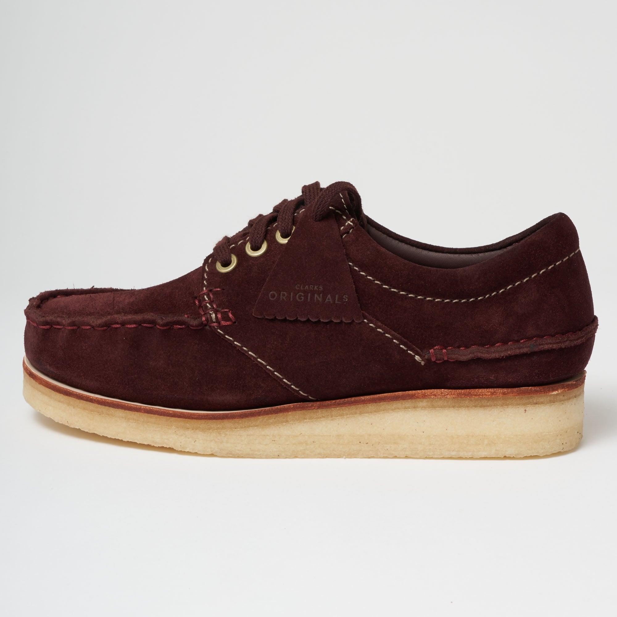 Clarks Originals Wallace Shoes - Burgundy