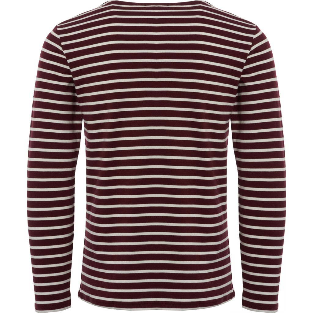 Armor Lux Long Sleeved Mariniere Heritage T-Shirt - Chianti & Milk