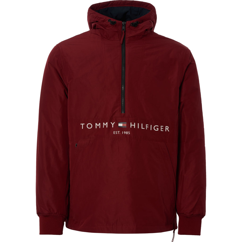 Tommy Hilfiger Padded Logo Anorak - Rhubarb