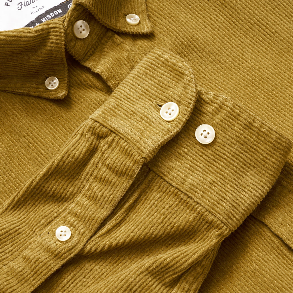 Portuguese Flannel Lobo Corduroy Shirt - Moss