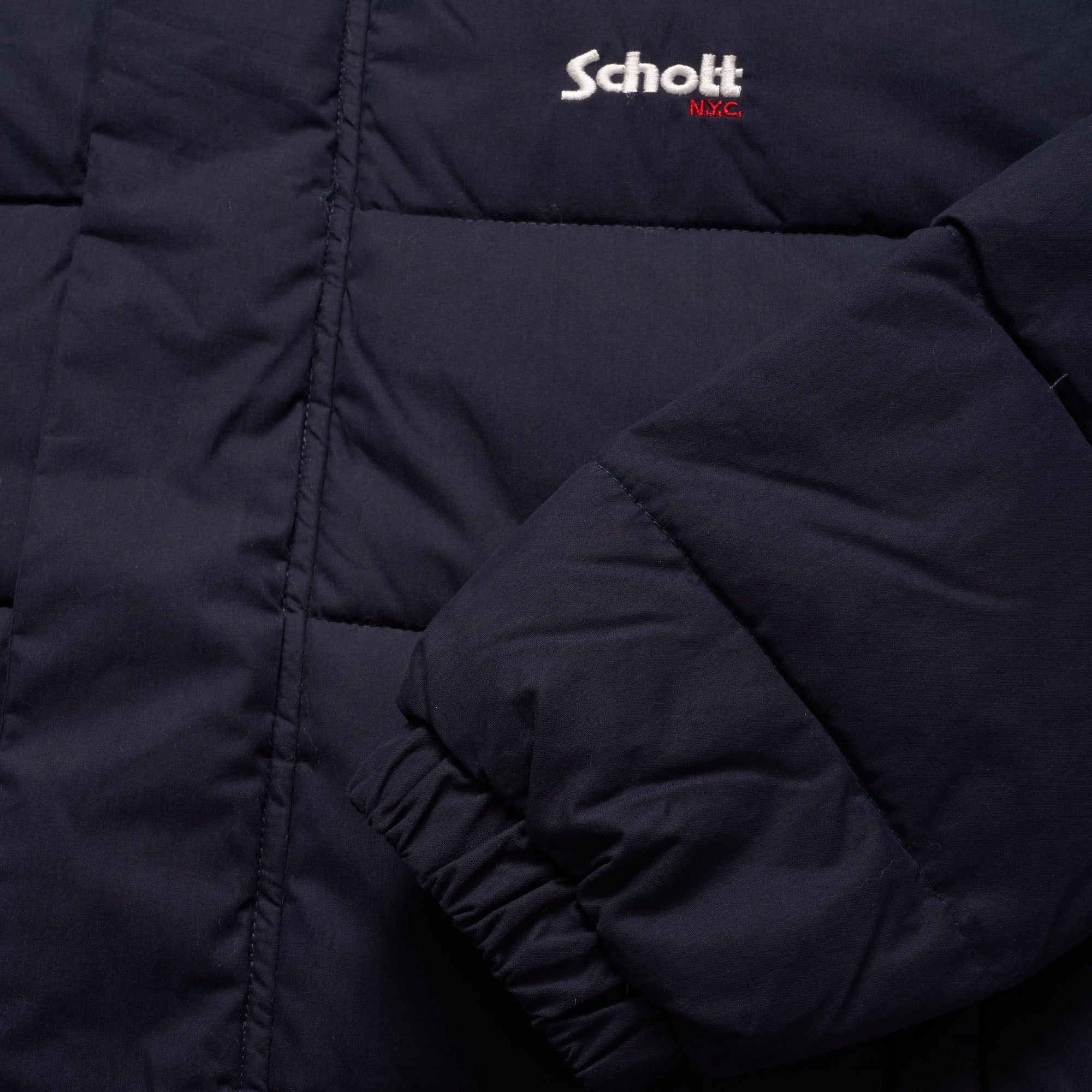 Schott NYC Nebraska Oversized Puffer Jacket - Navy