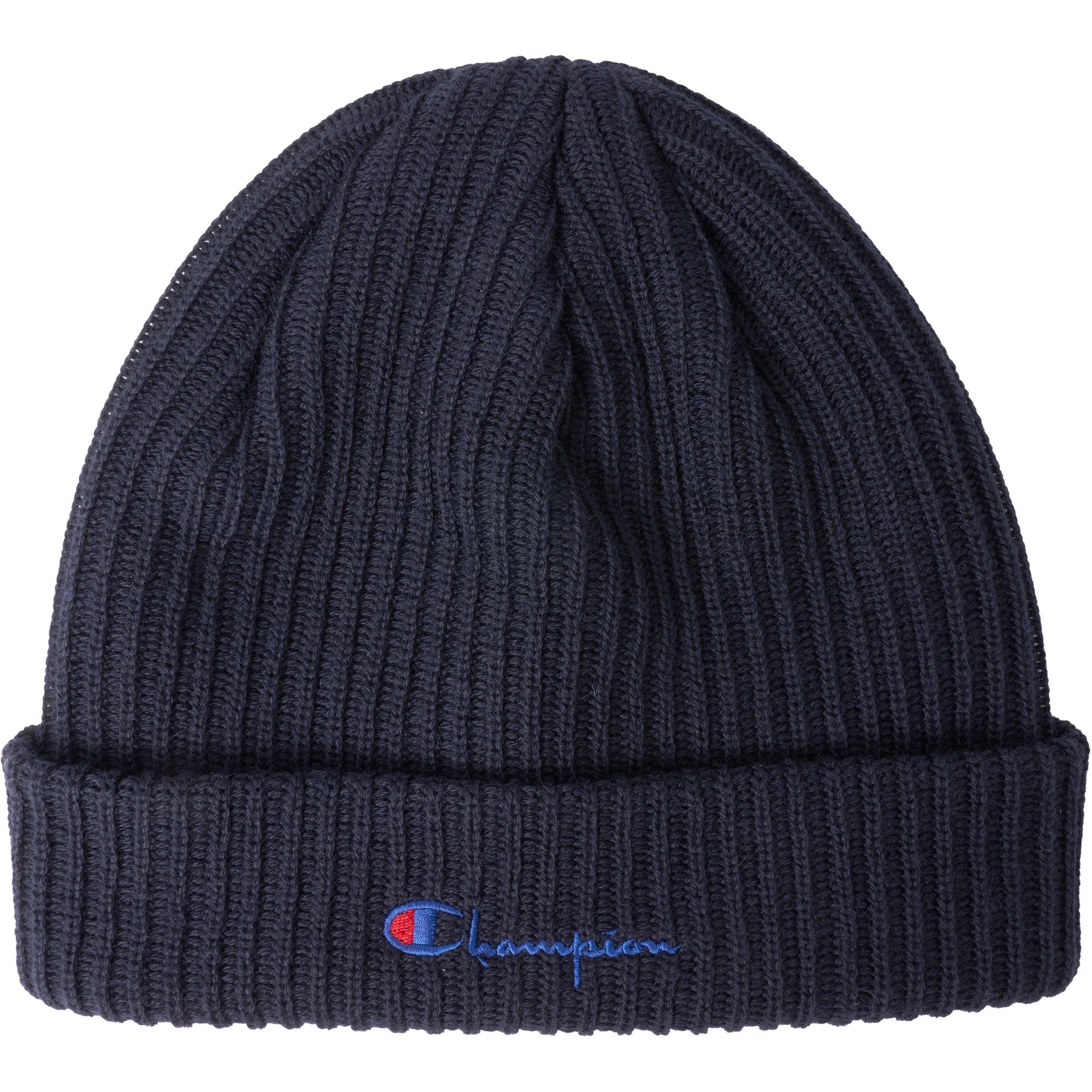 Champion Embroidered Logo Beanie - Navy