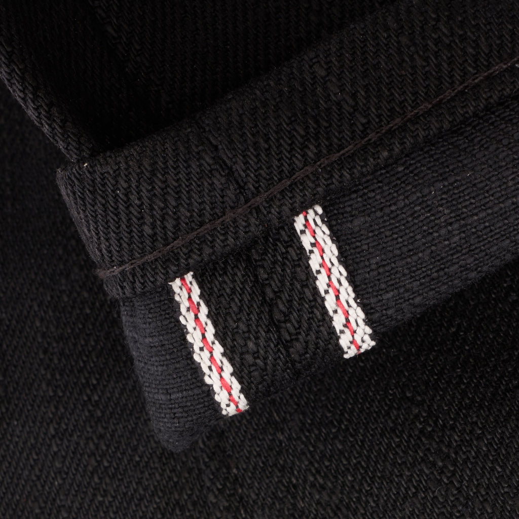 Naked and Famous Denim Weird Guy Elephant 7 "El Diablo" Selvedge Denim - Black