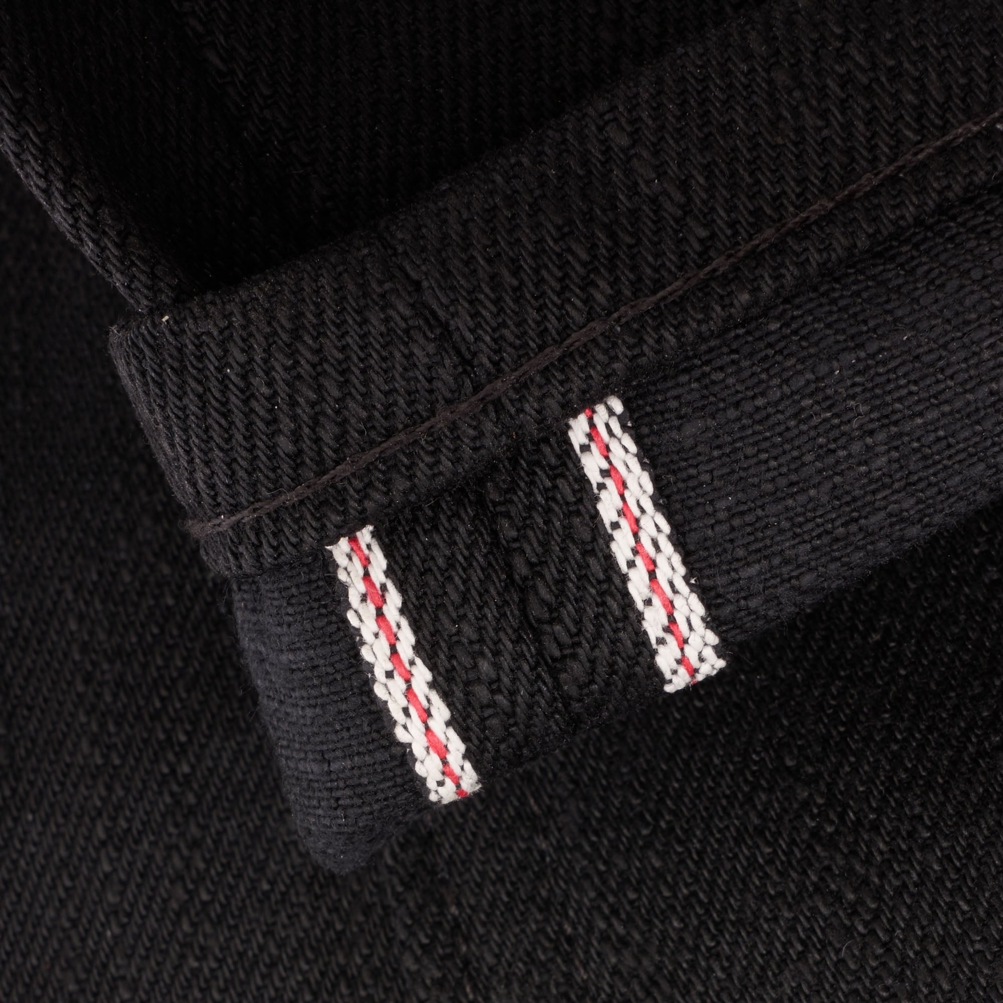 Naked and Famous Denim Weird Guy Elephant 7 "El Diablo" Selvedge Denim - Black