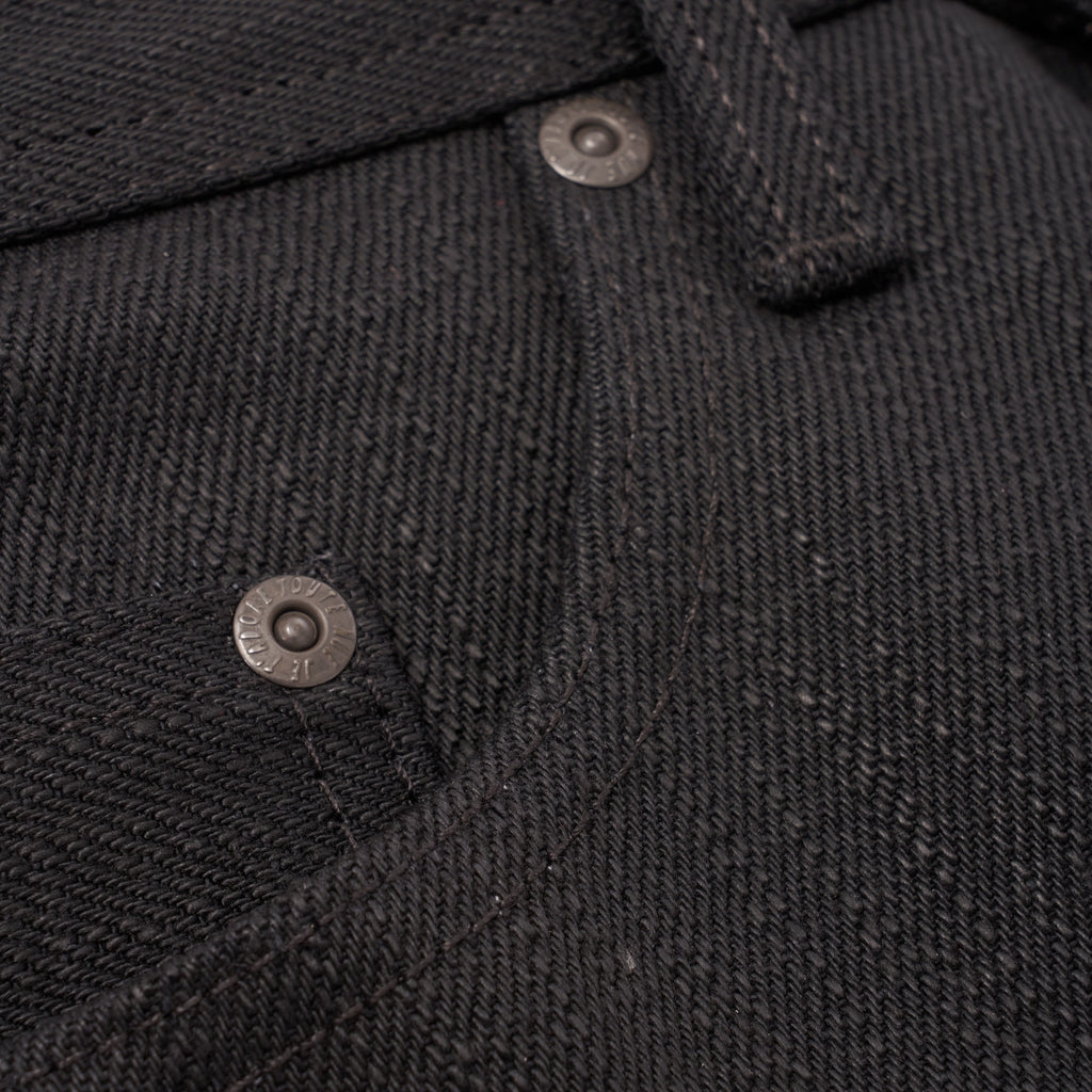 Naked and Famous Denim Weird Guy Elephant 7 "El Diablo" Selvedge Denim - Black