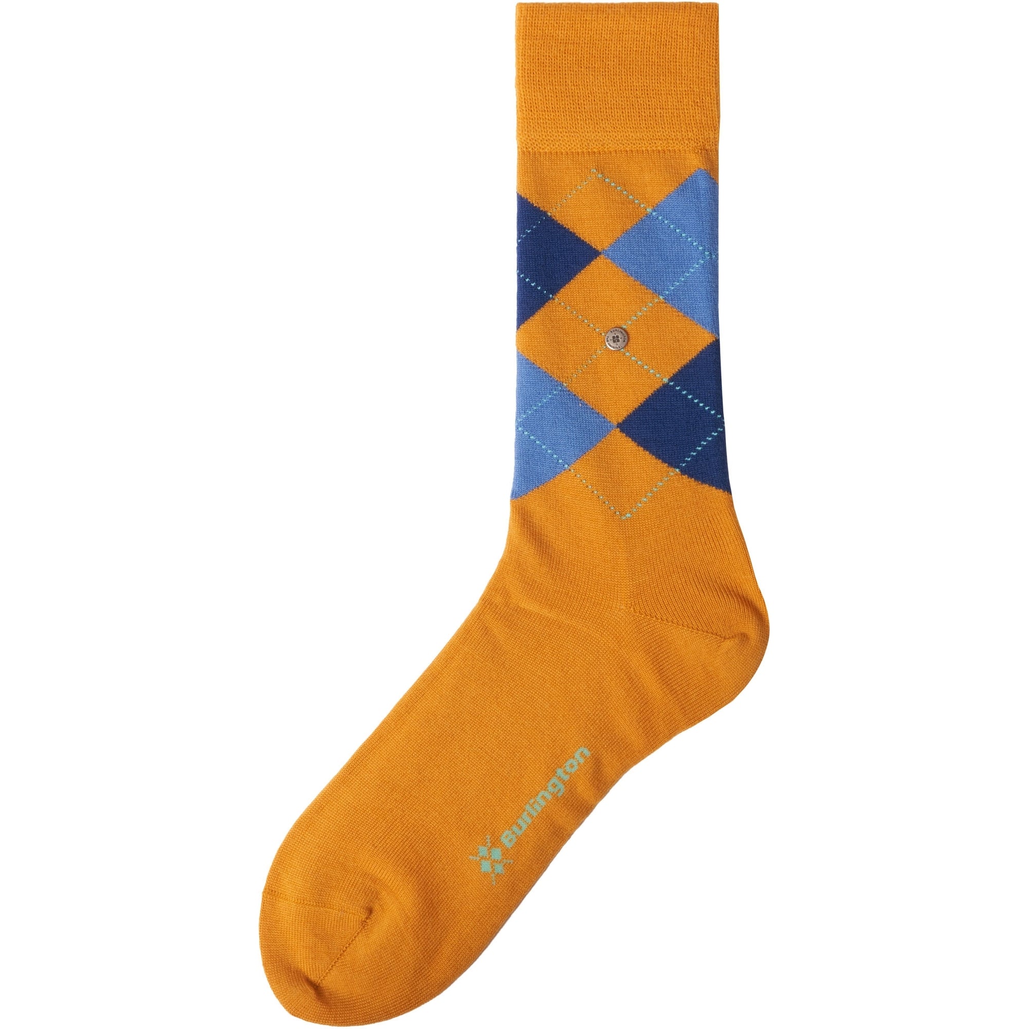 Burlington Socks Edinburgh Socks - Mustard & Blue