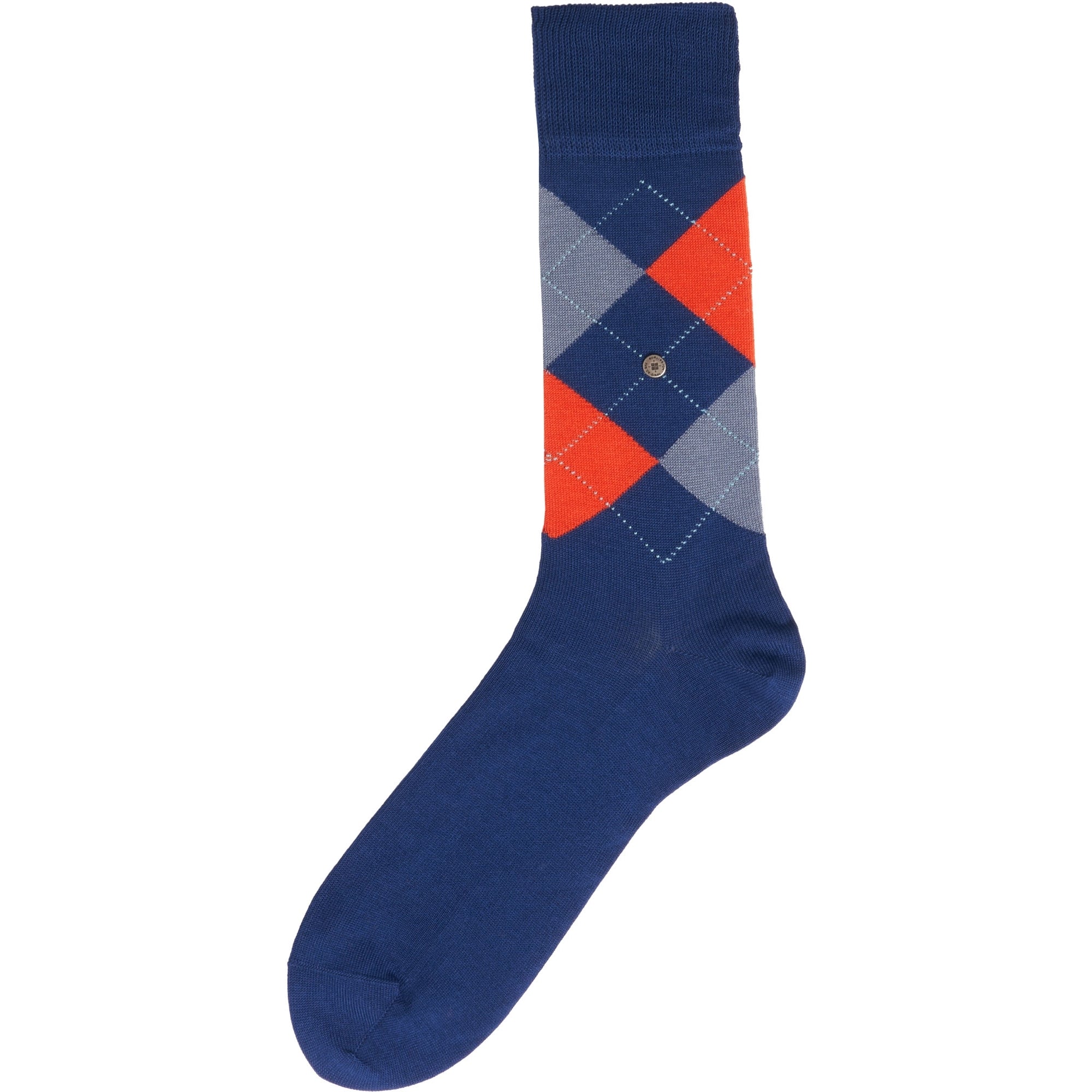 Burlington Socks Manchester Socks - Blue & Orange