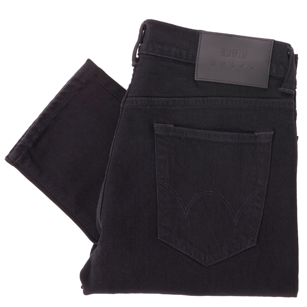 Edwin ED-80 Slim Tapered Jeans - CS Power Black Denim