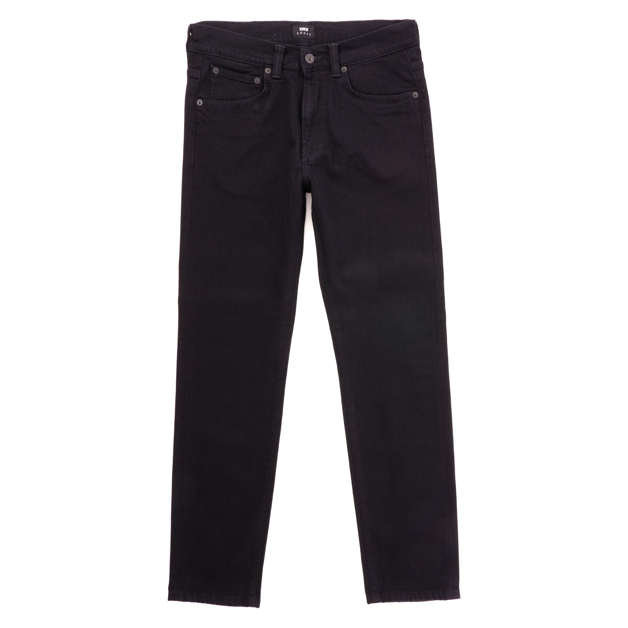 Edwin ED-80 Slim Tapered Jeans - CS Power Black Denim