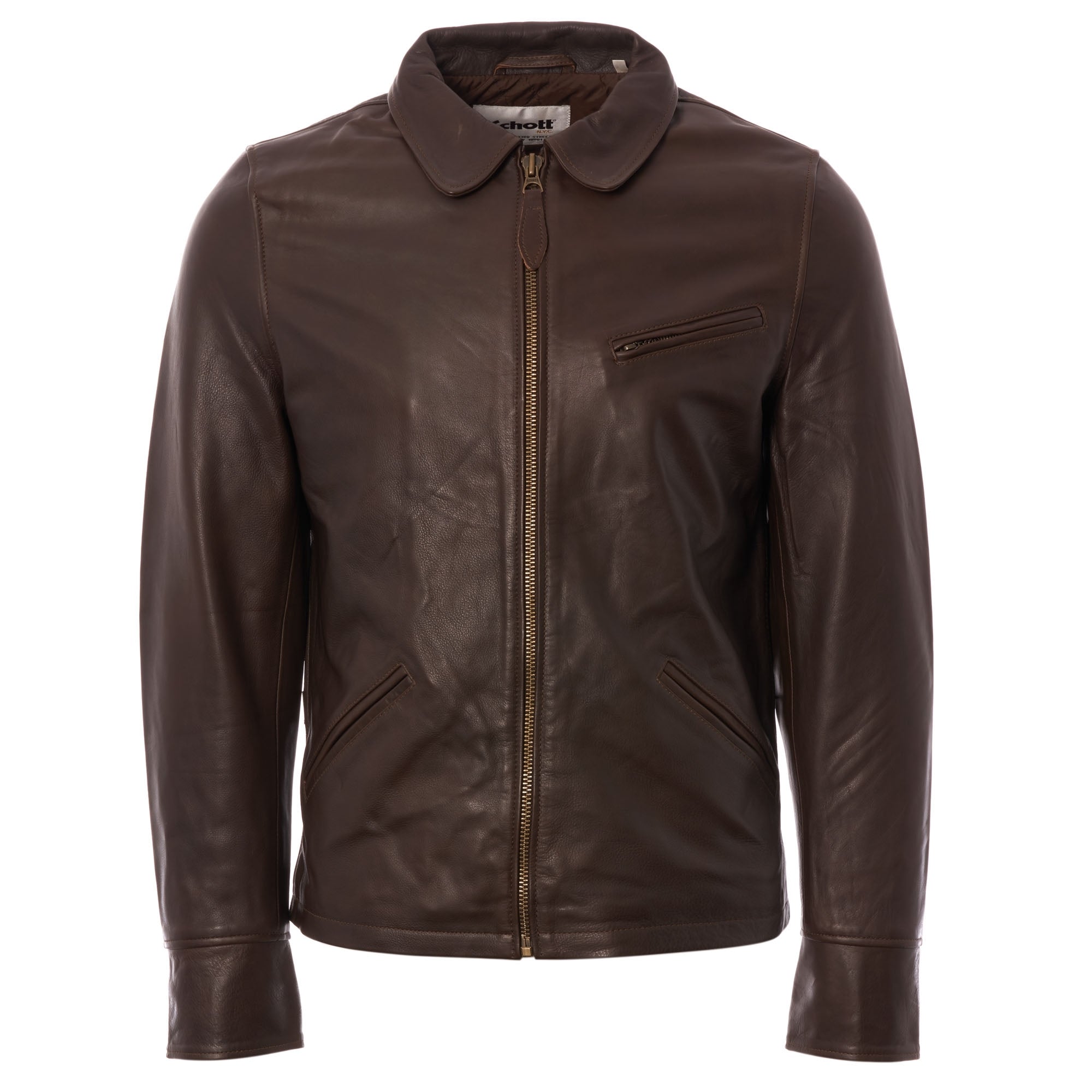 Schott NYC LC952 Short Jacket - Brown