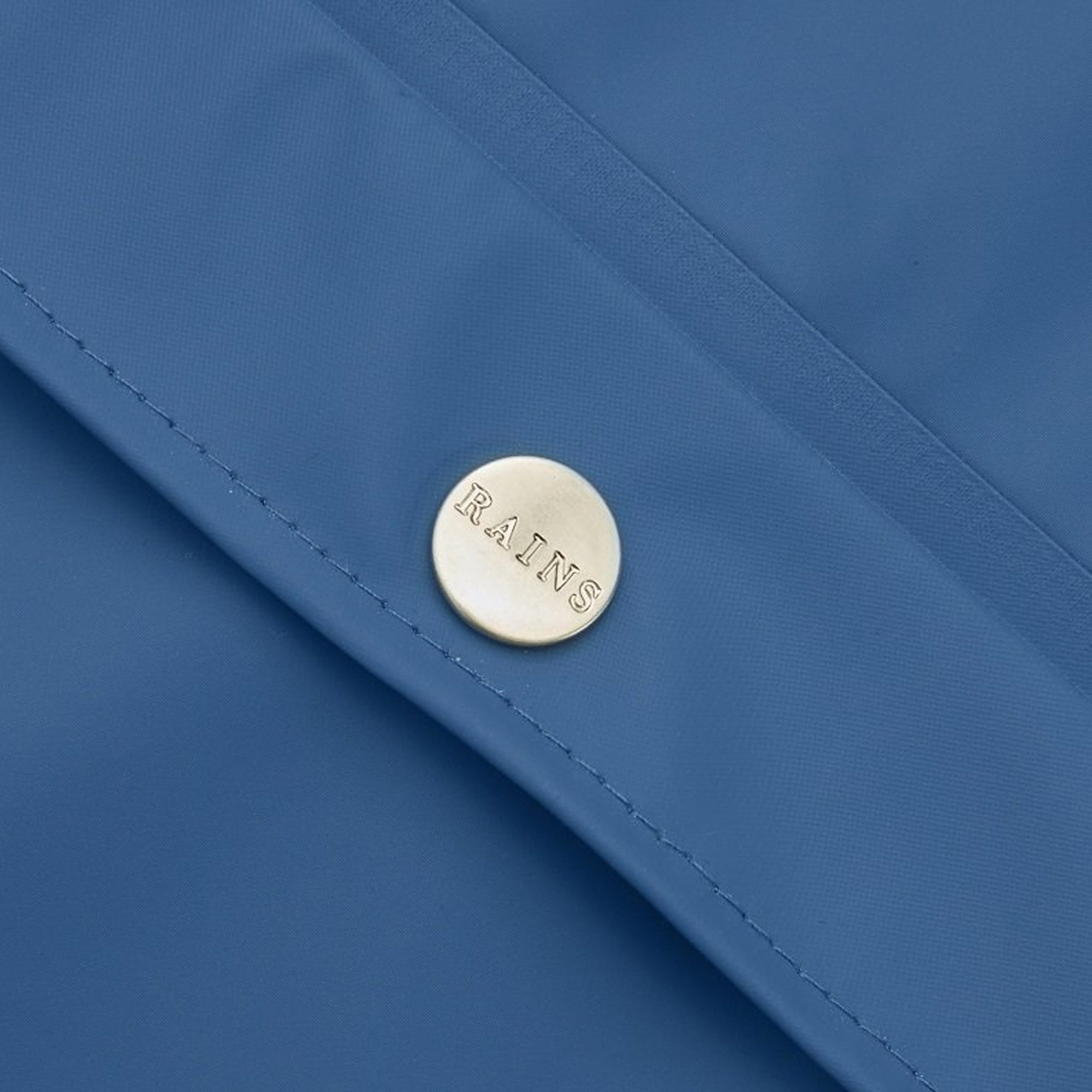 Rains Long Jacket - Faded Blue