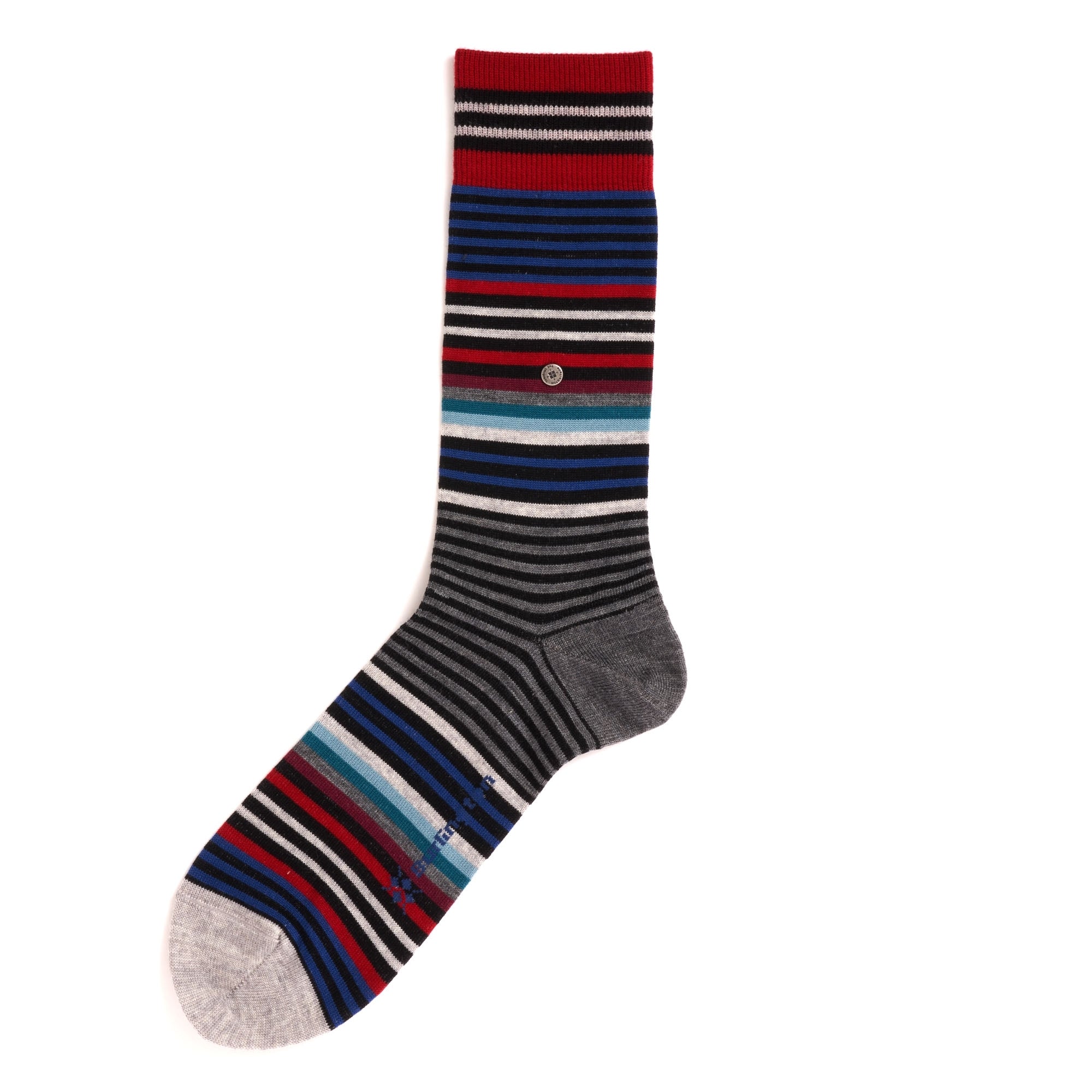 Burlington Socks Stripe Socks - Red & Blue