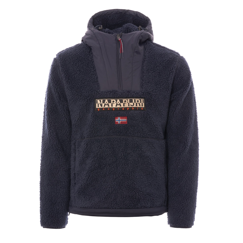 Napapijri Teide Fleece Hoodie - Navy