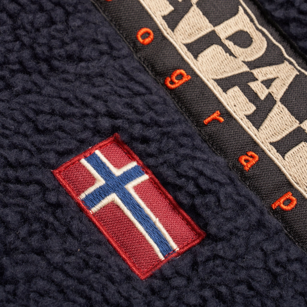 Napapijri Teide Fleece Hoodie - Navy